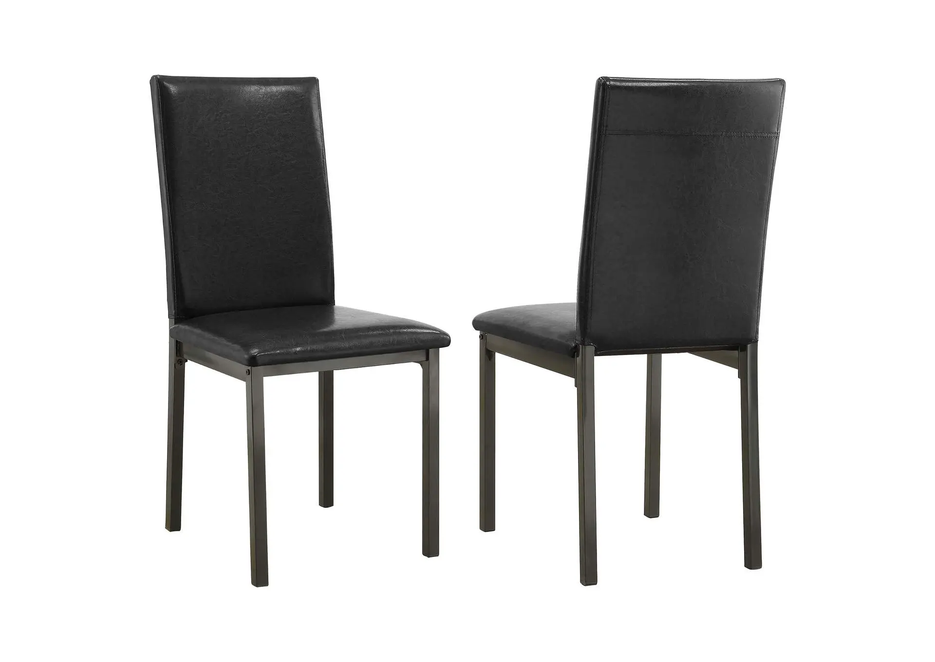 Garza Upholstered Dining Side Chair Dark Brown (Set of 2)
