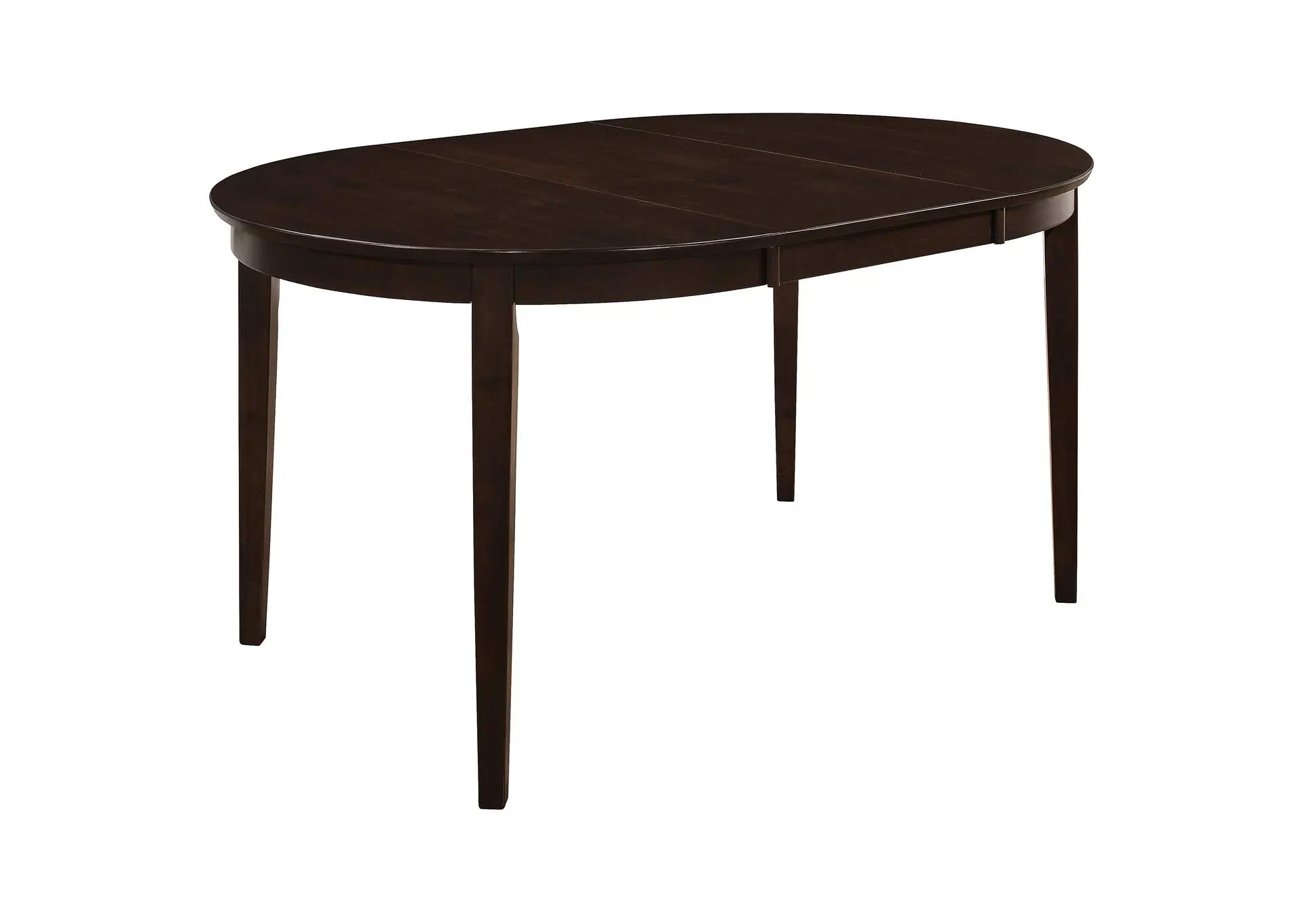 Gabriel Oval Extension Dining Table with Removable Leaf Cappuccino