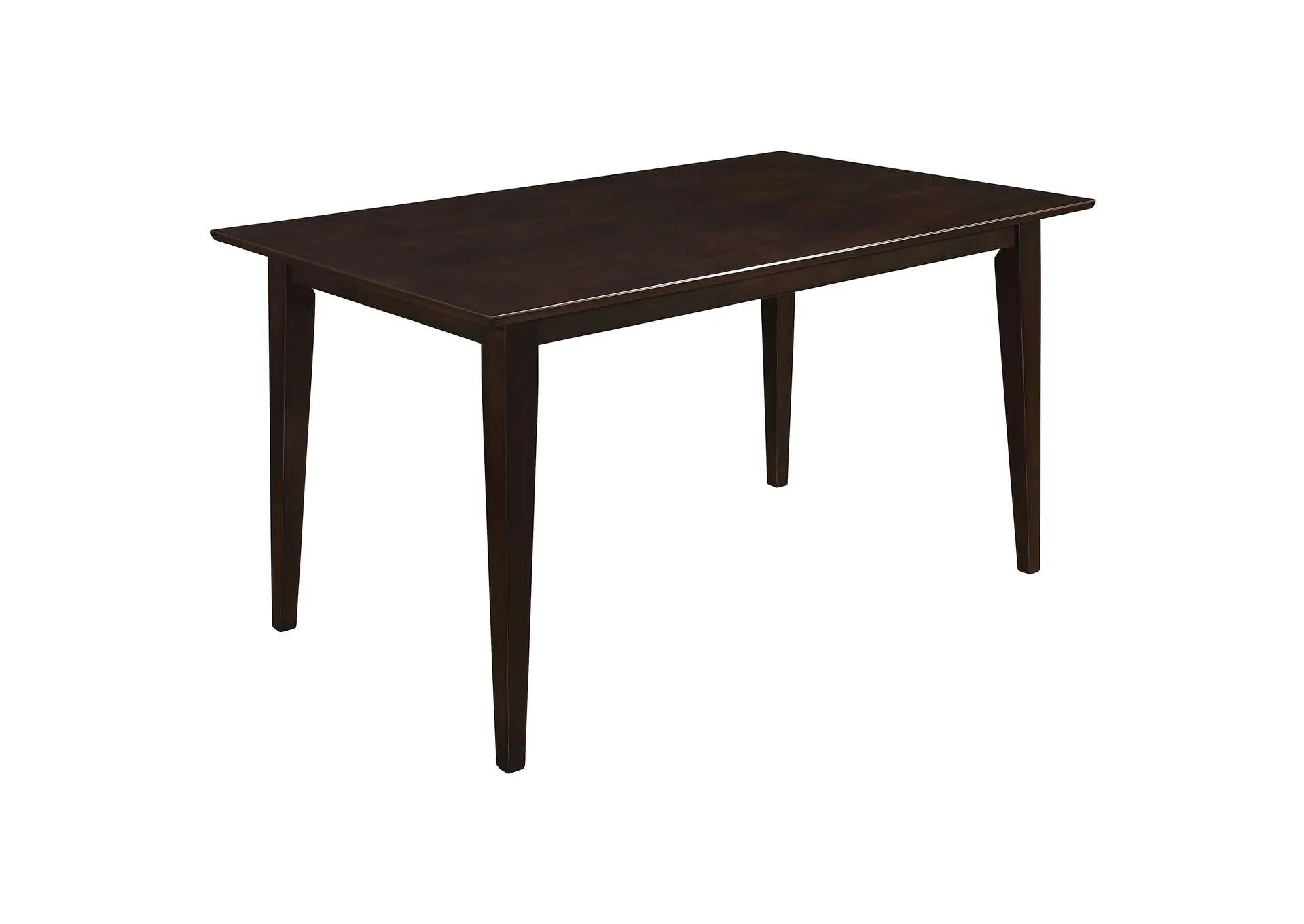 Gabriel Rectangular Rubberwood Dining Table for 4 Cappuccino