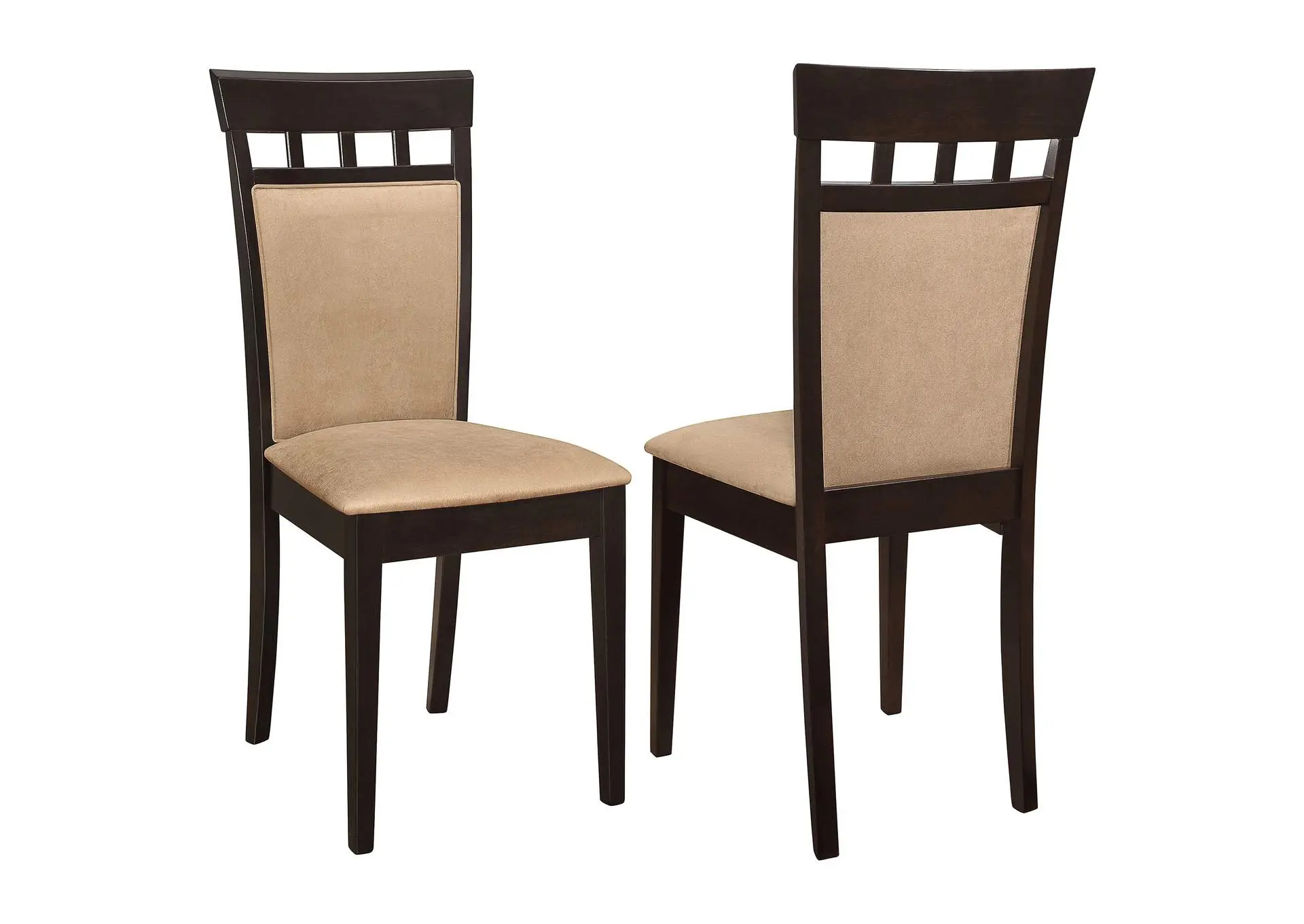 Gabriel Beige Upholstered-Back Dining Side Chair Cappuccino (Set of 2)