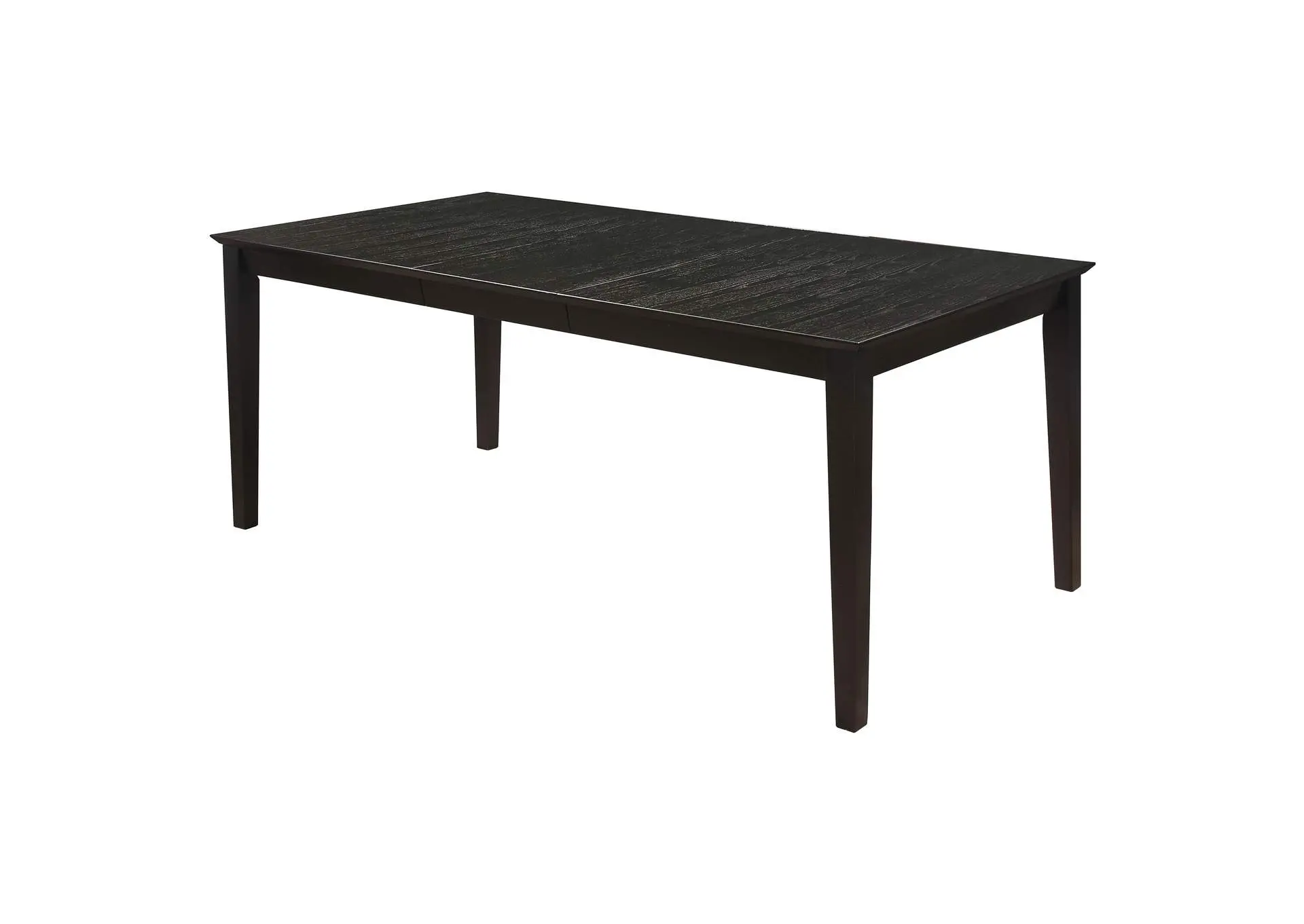 Louise Rectangular 78-inch Extension Leaf Dining Table Black
