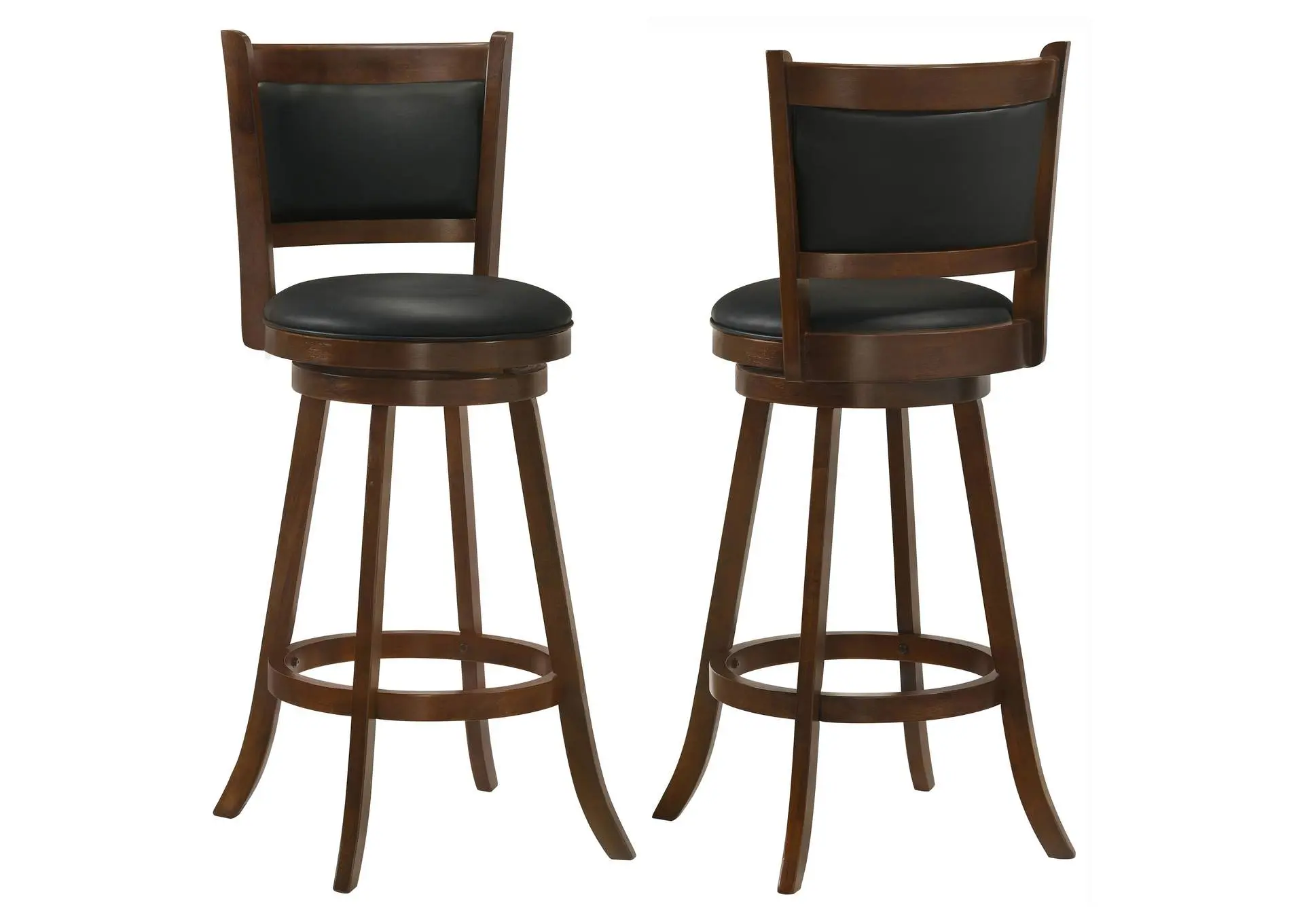 Broxton Upholstered Swivel Bar Chair Chestnut (Set of 2)