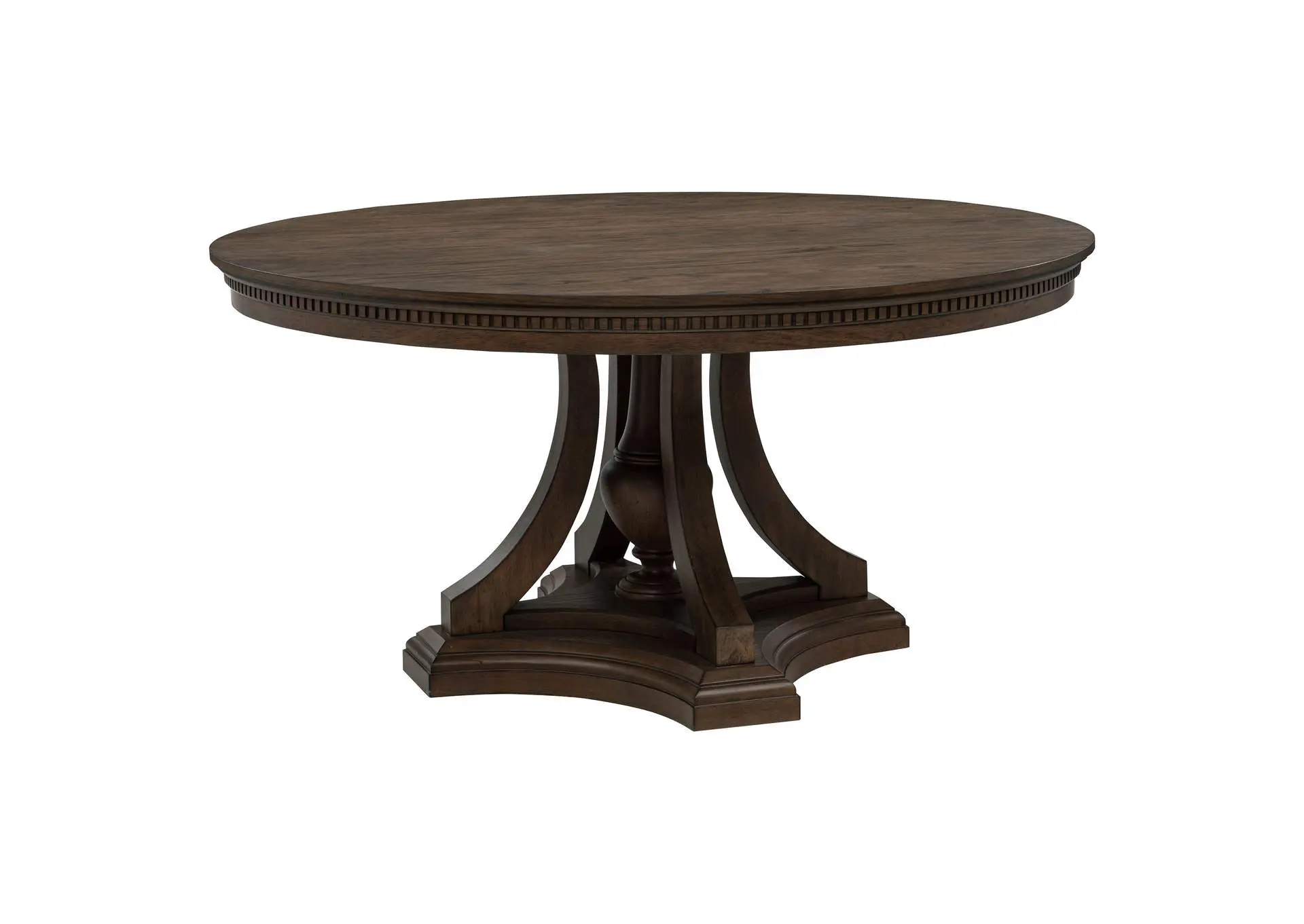 Ridgewell Round Pedestal Dining Table Dark Oak