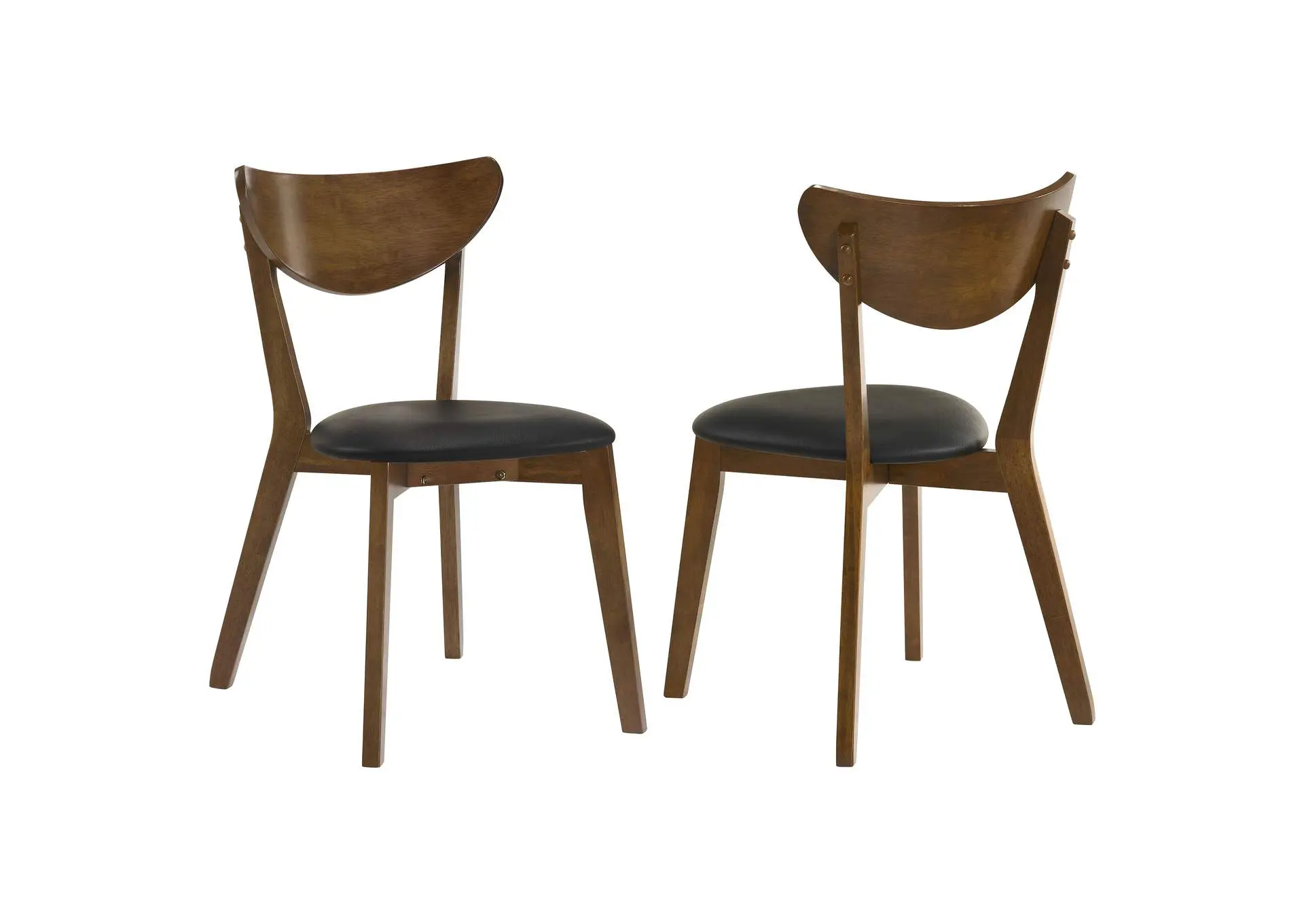 Jedda Wood Dining Side Chair Dark Walnut (Set of 2)