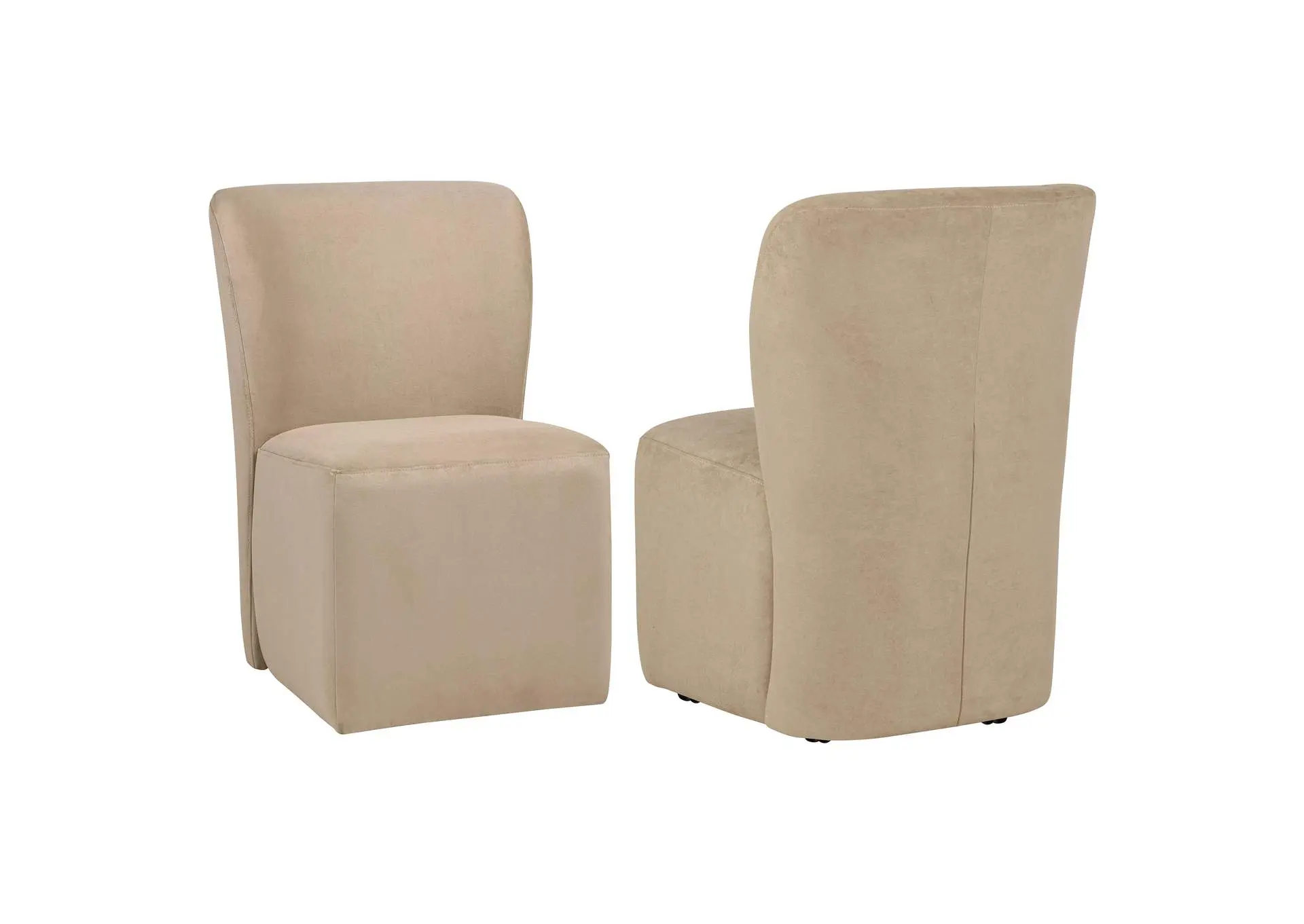 Jaelynn Upholstered Parsons Dining Side Chair Tan (Set of 2)