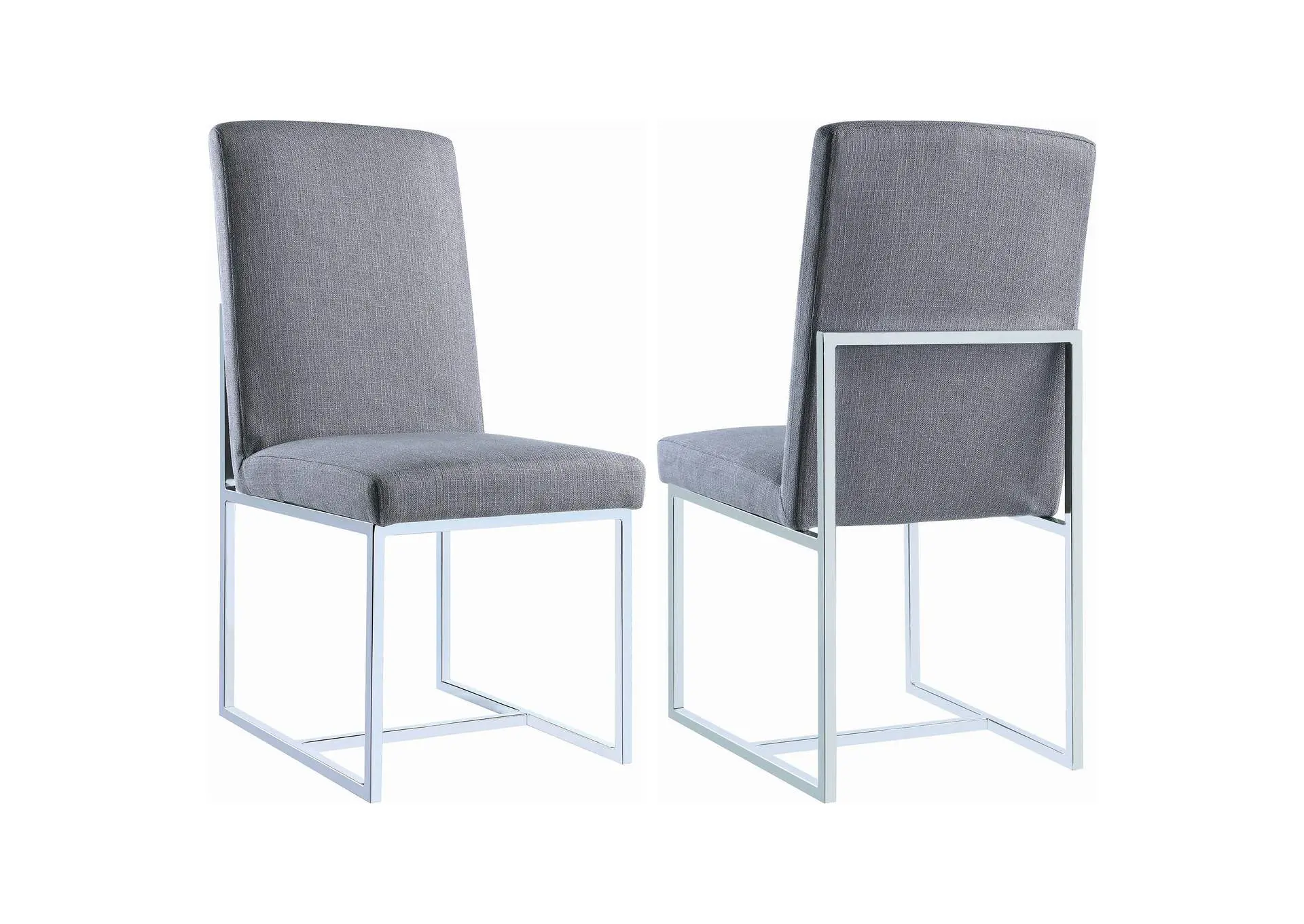 Mackinnon Upholstered Dining Side Chair Grey (Set of 2)