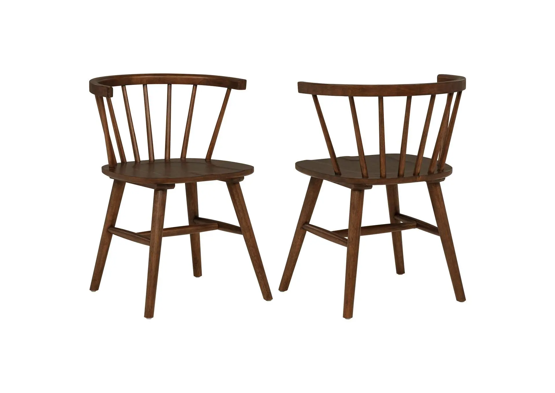 Jeffries Windsor Wood Dining Side Chair Walnut (Set of 2)