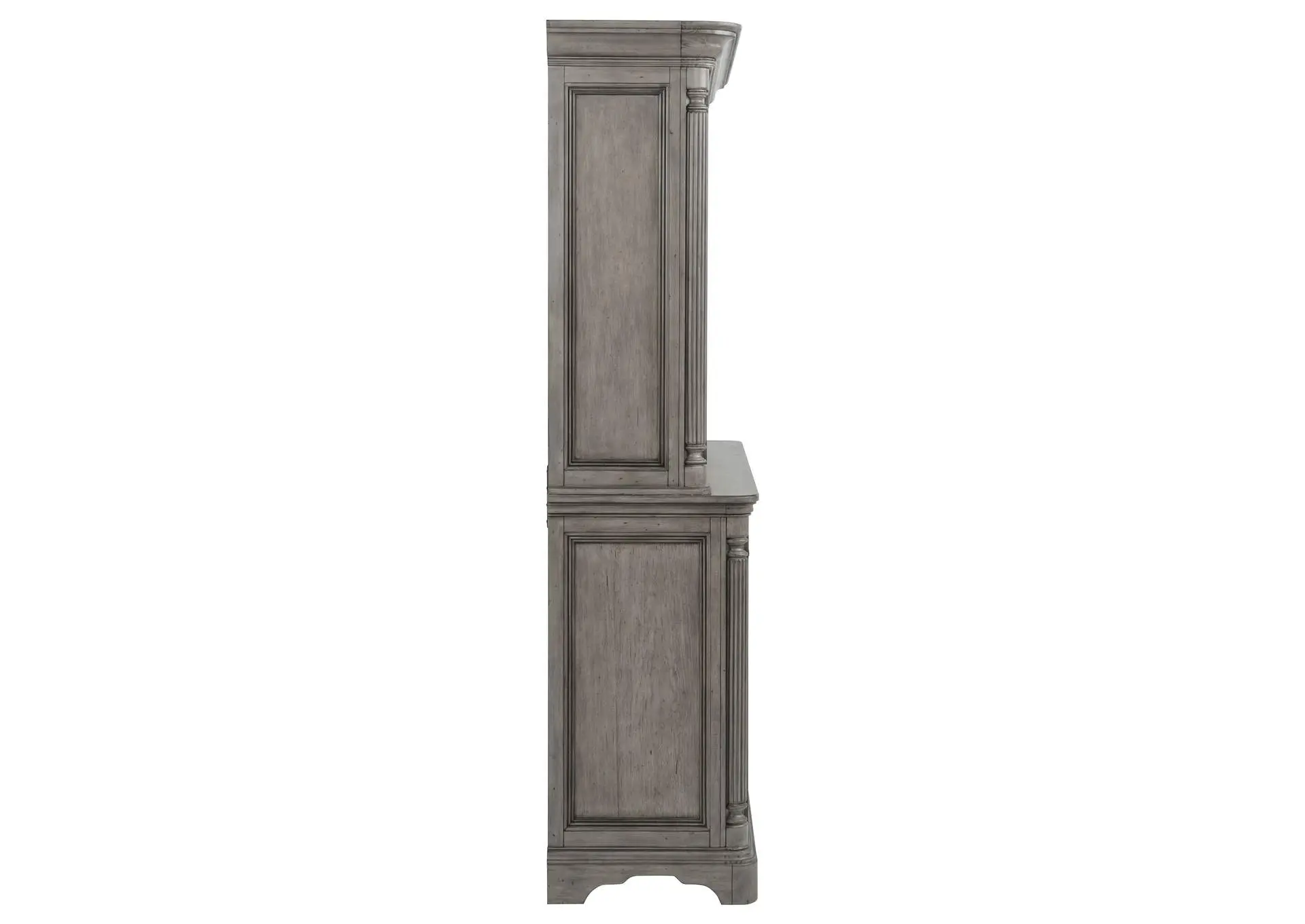 Cresswell 2-door 3-drawer Buffet and Hutch Weathered Taupe — view 10