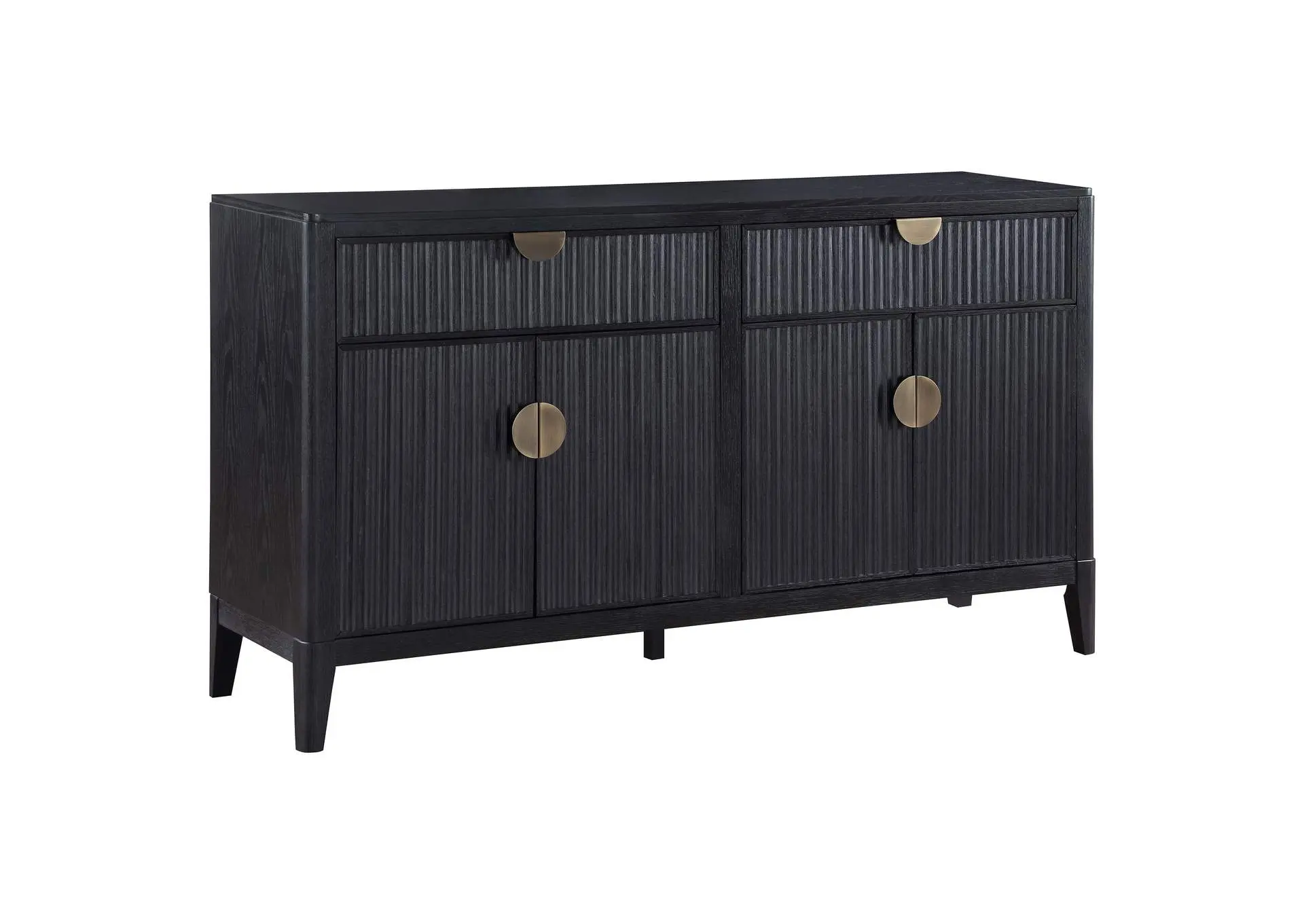 Brookmead 4-door Sideboard Buffet Storage Cabinet Black