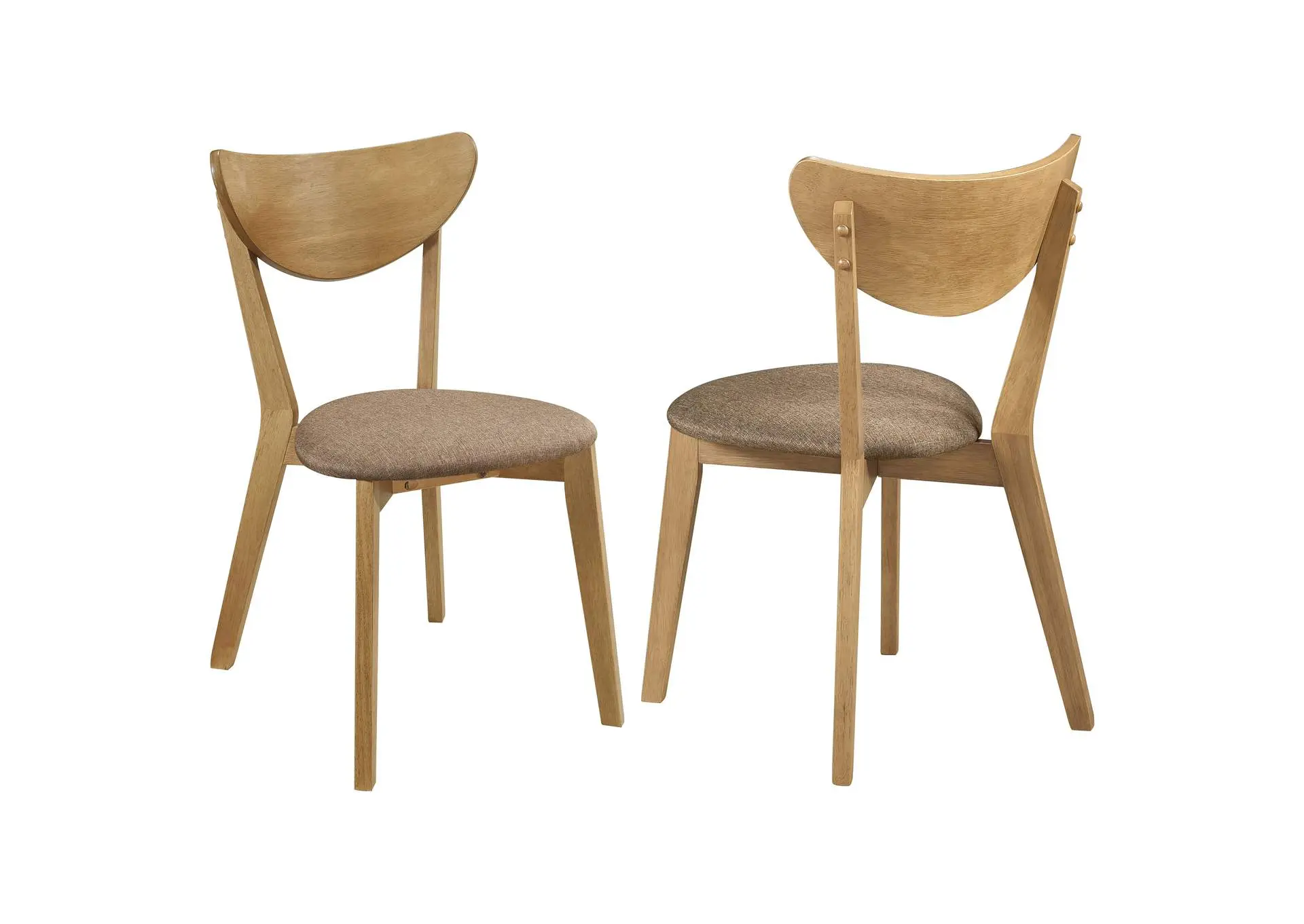 Elowen Wood Dining Side Chair Light Walnut (Set of 2)