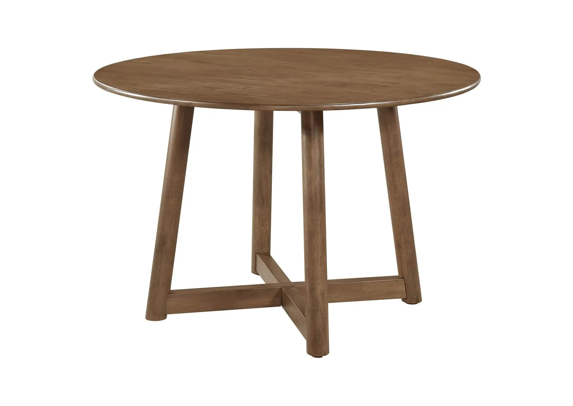 Dinah Round 47-inch Solid Wood Dining Table Walnut