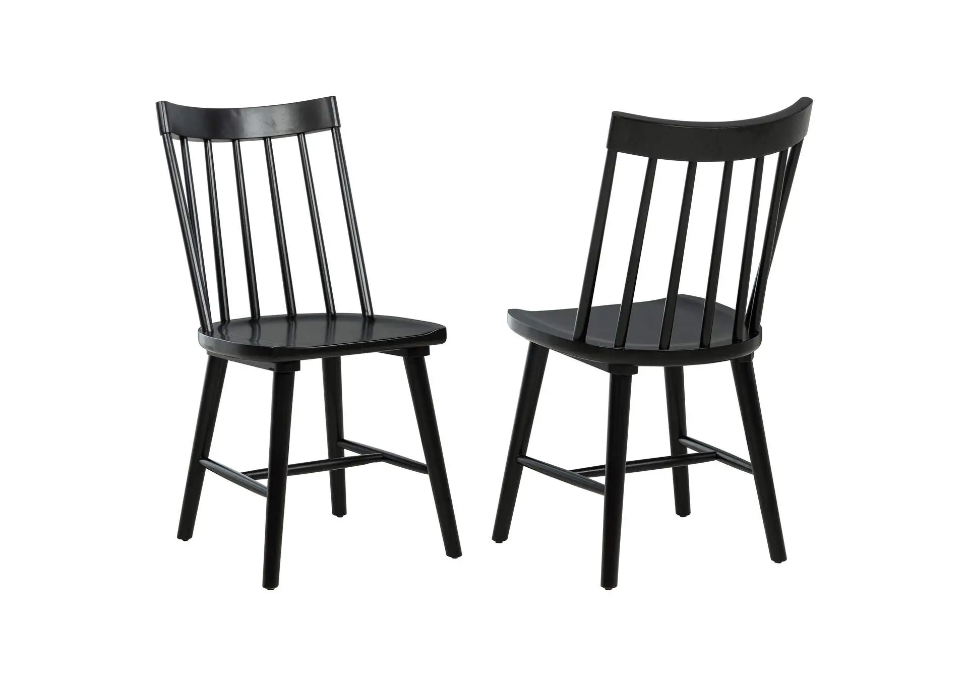 Middleton Solid Wood Dining Side Chair Black (Set of 2)