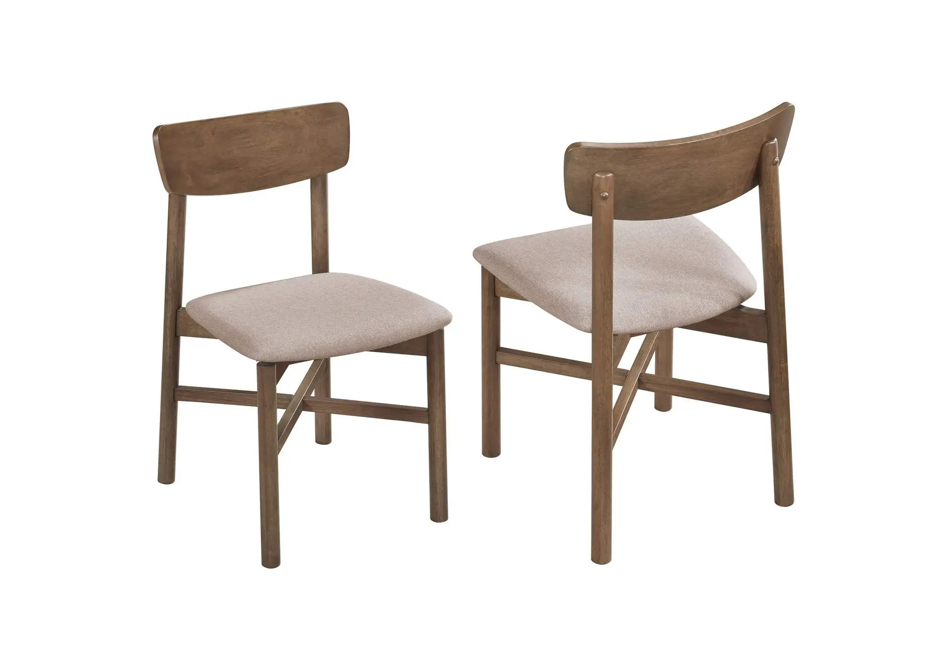 Parkridge Dining Side Chair Natural Walnut (Set of 2)