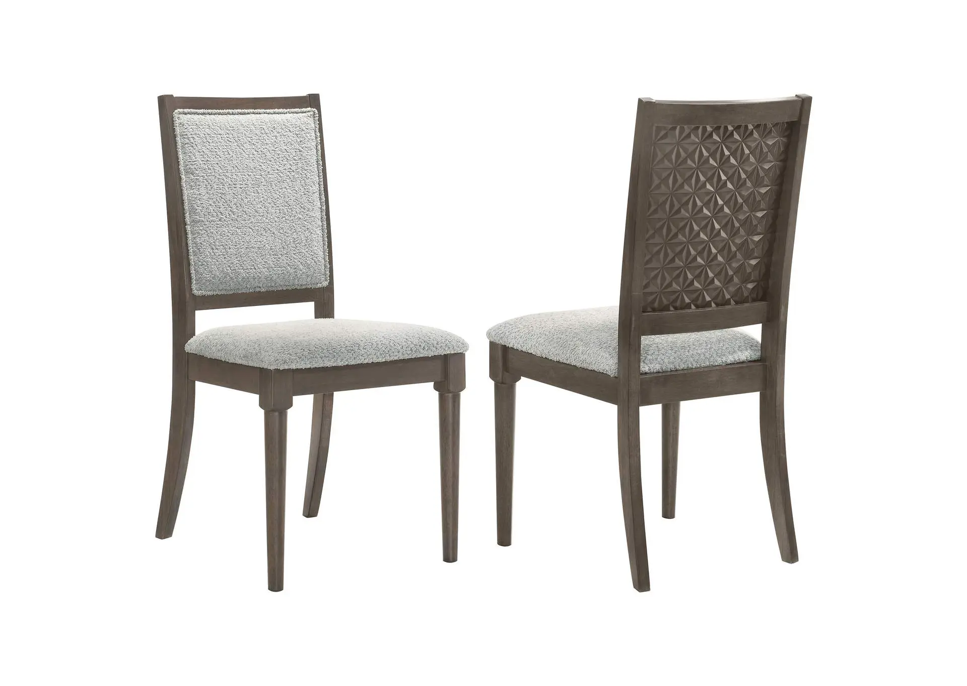Onslow Upholstered Dining Side Chair Dark Brown (Set of 2)
