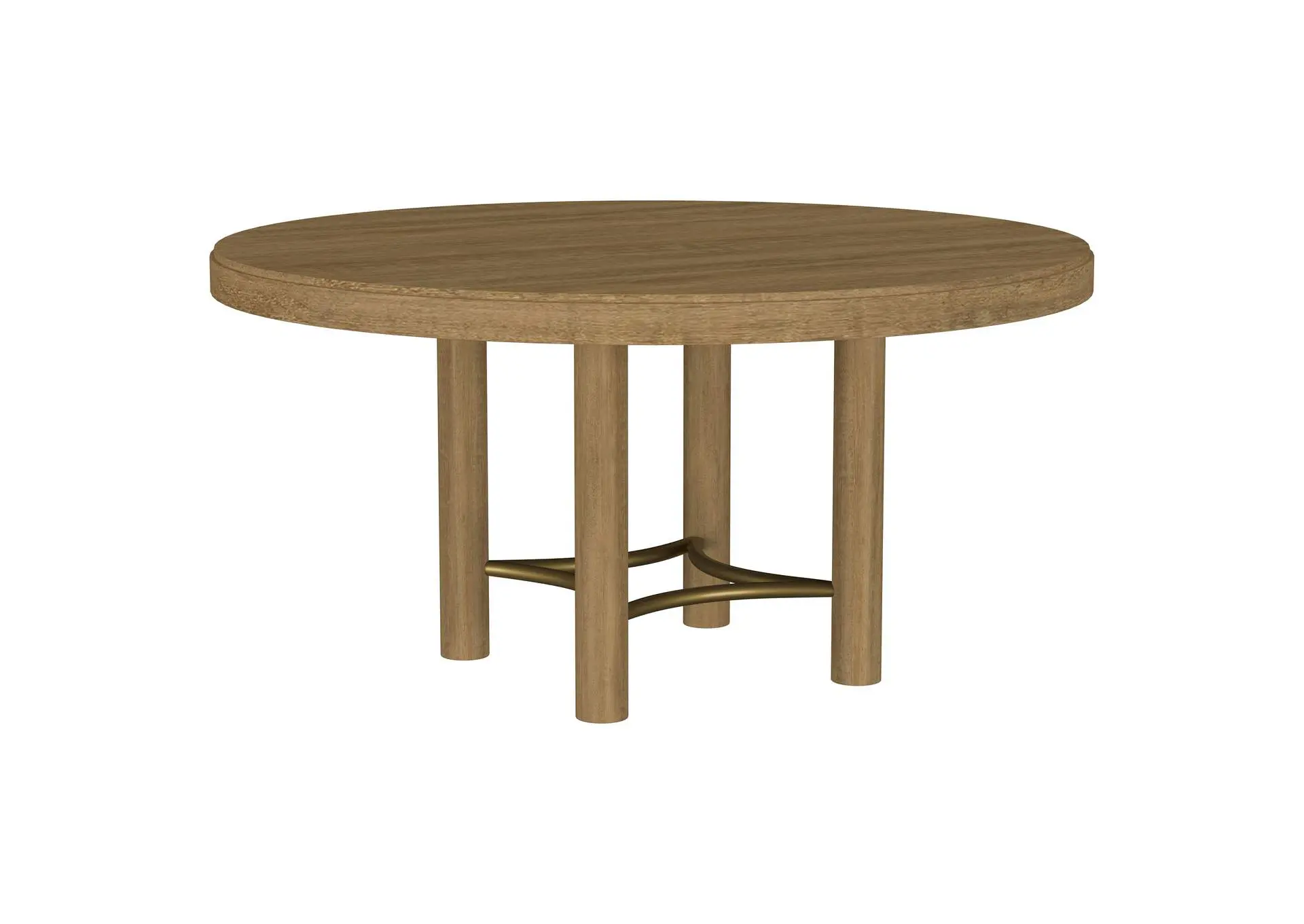 Arini 60-inch Round Wood Dining Room Table Sand Wash