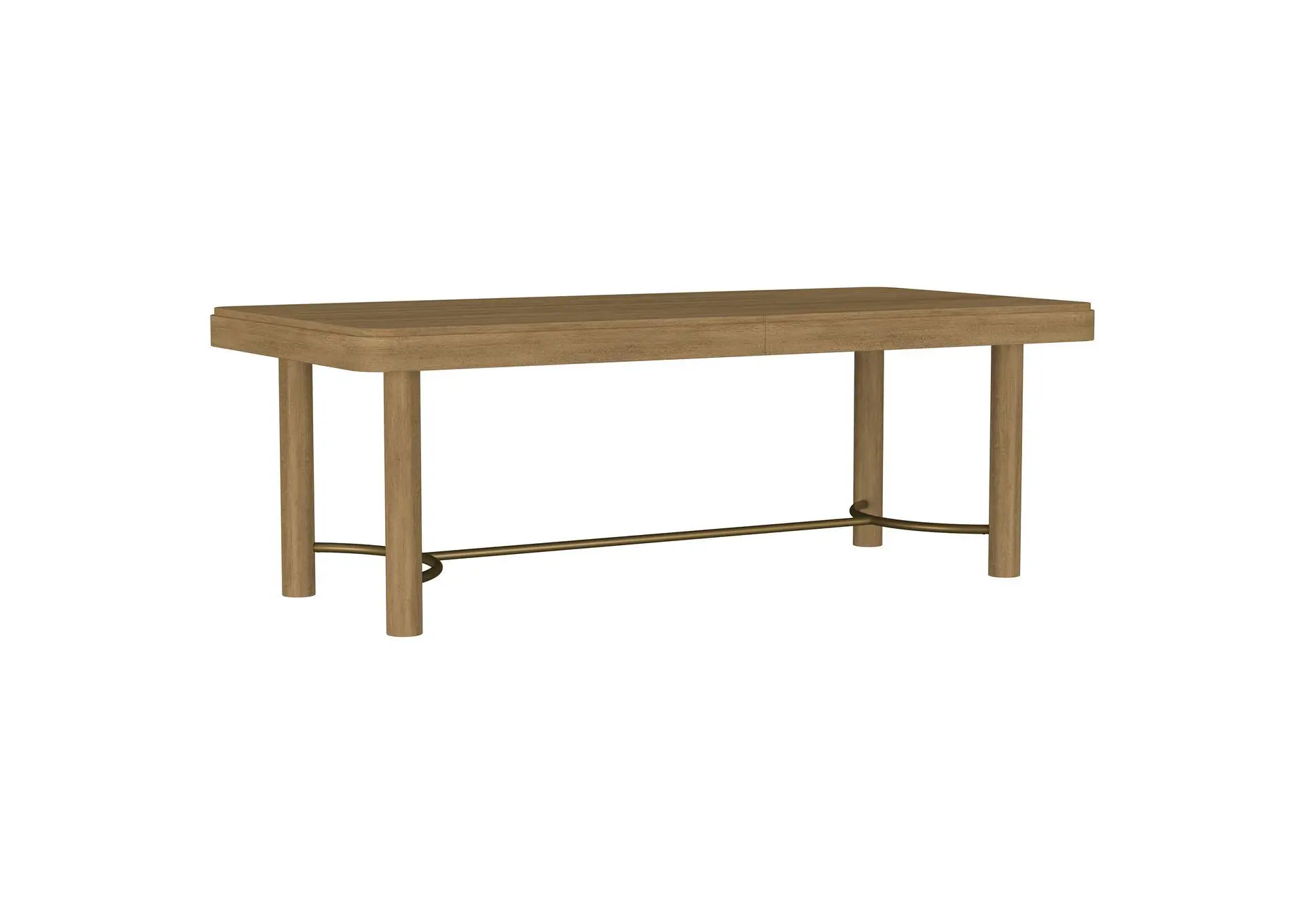 Arini 104-inch Extension Leaf Dining Table Sand Wash