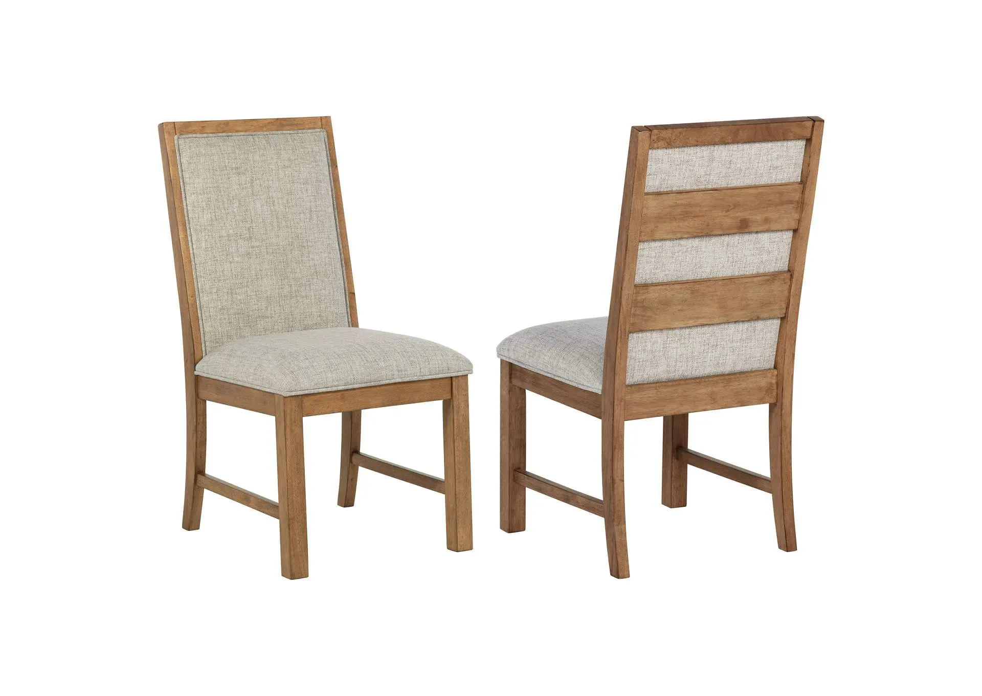 Bruner Upholstered Side Chair Natural Brown (Set of 2)