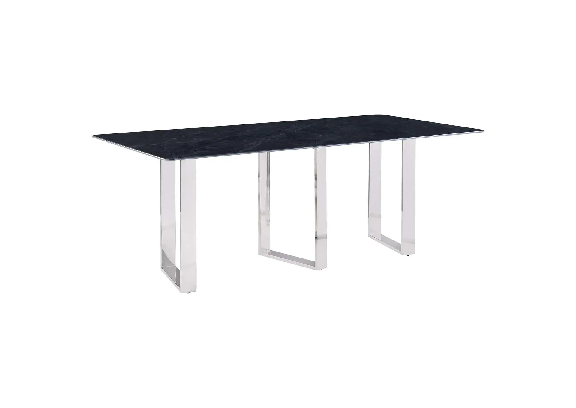 Desden 79-inch Rectangular Sintered Stone Dining Table Grey