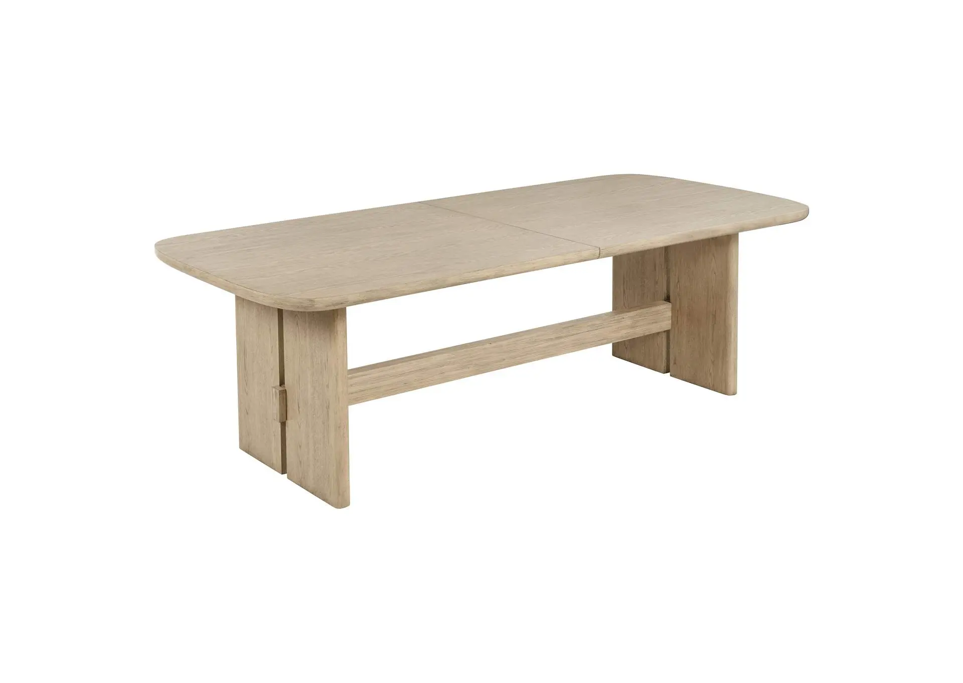 Kailani 110-inch Rectangular Wood Dining Table Beige Oak