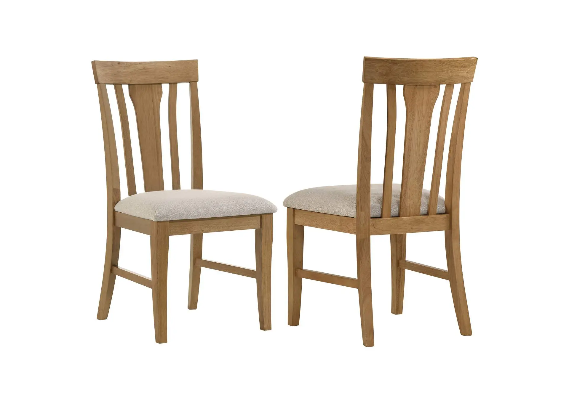 Hartville Dining Side Chair Natural Light Brown (Set of 2)