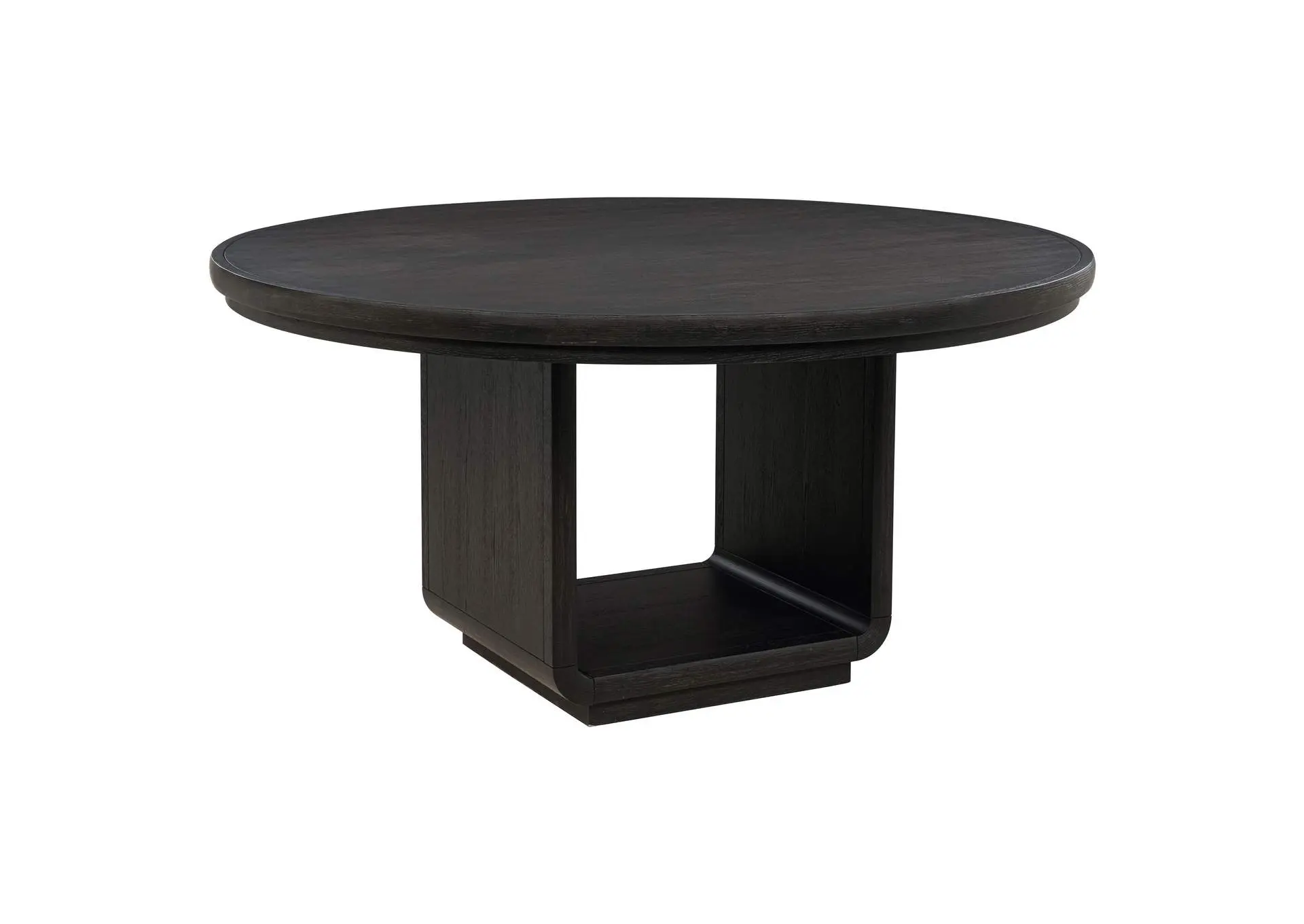 Leandro 60-inch Round Dining Table Burnished Black