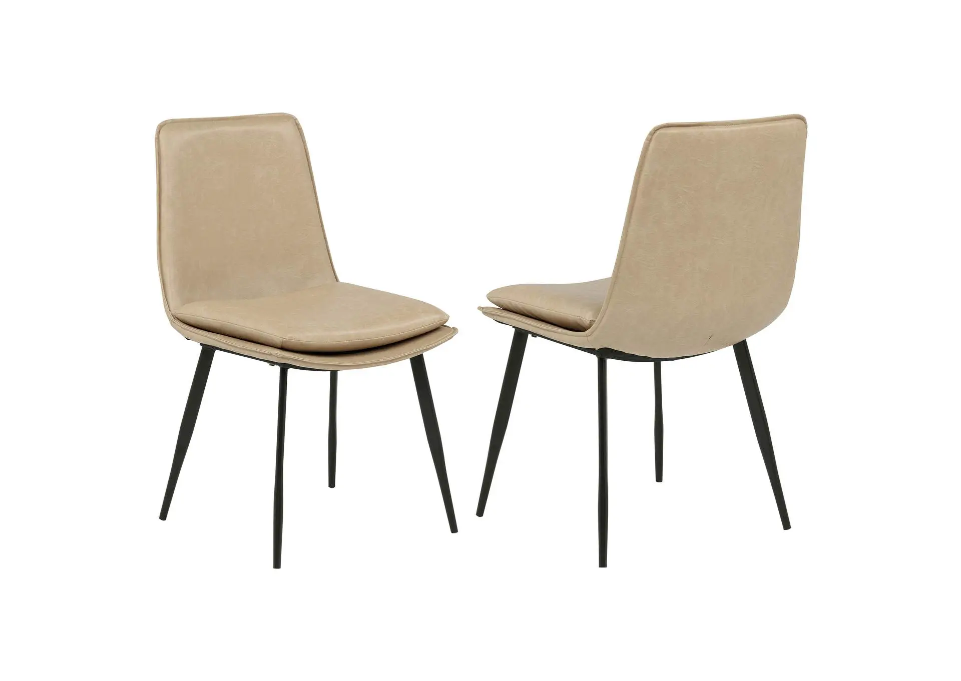 Ortega Upholstered Dining Side Chair Tan (Set of 2)