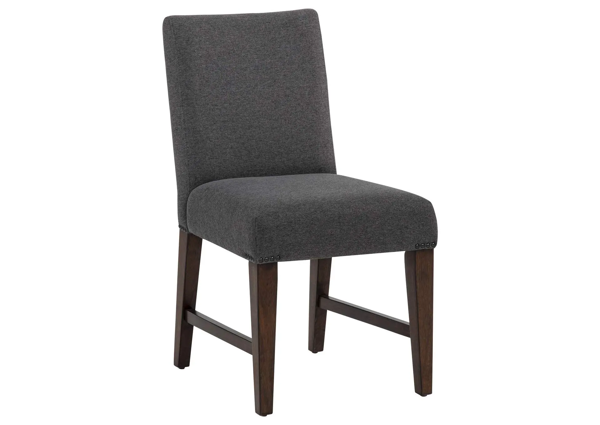 Naser Parsons Dining Side Chair Grey and Dark Walnut (Set of 2)