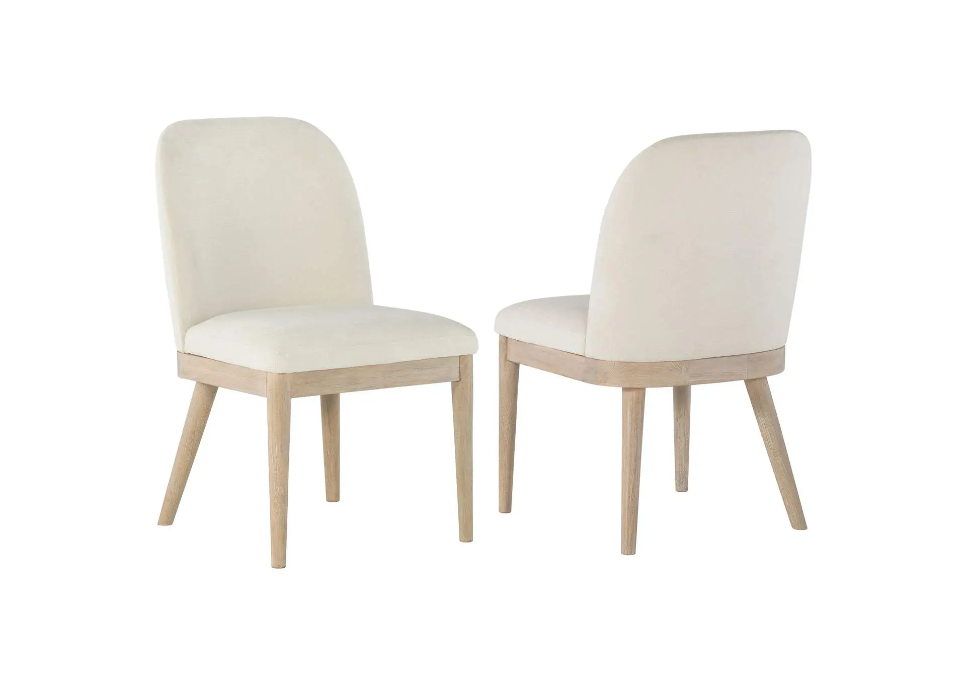 Solano Upholstered Dining Side Chair Beige (Set of 2)