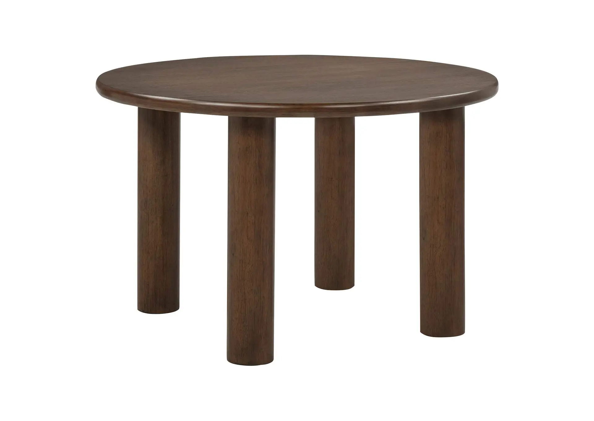 Faulkner 48-inch Round Wood Dining Table Brown Oak