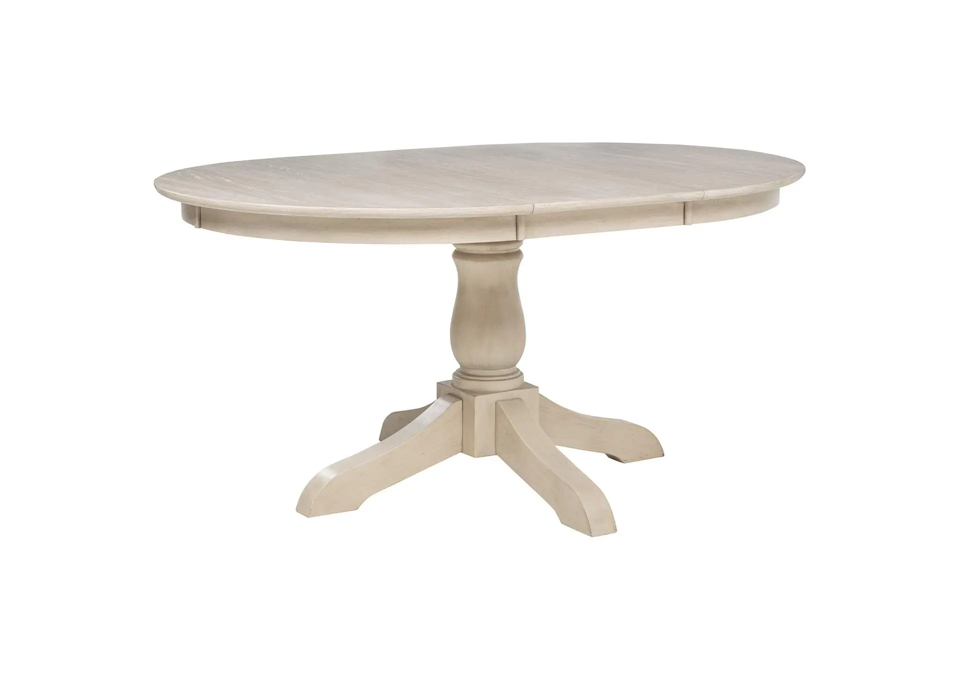Orrison Oval 62-inch Wood Extension Leaf Dining Table Linen
