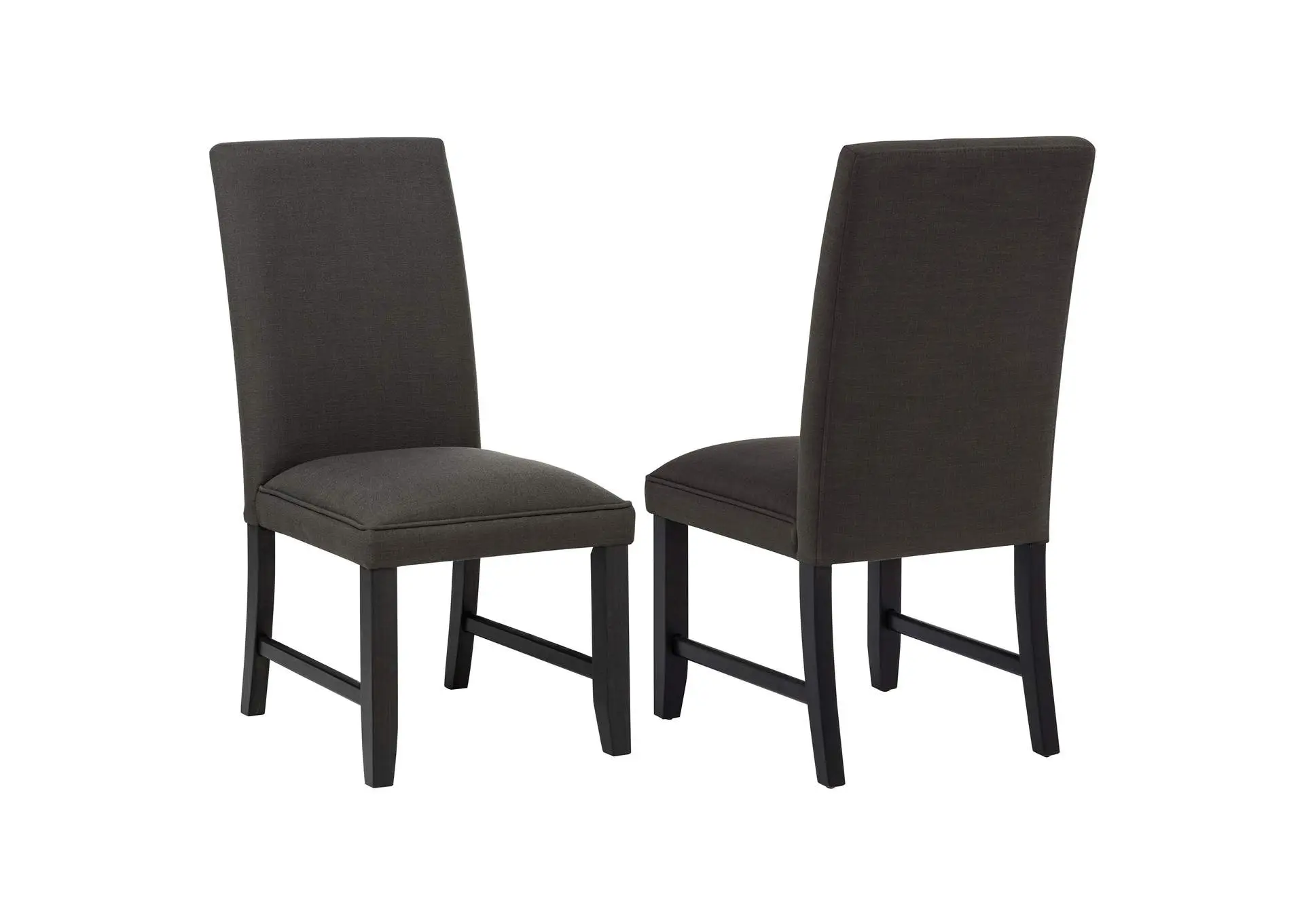 Berning Fabric Upholstered Parson Side Chair Charcoal (Set of 2)