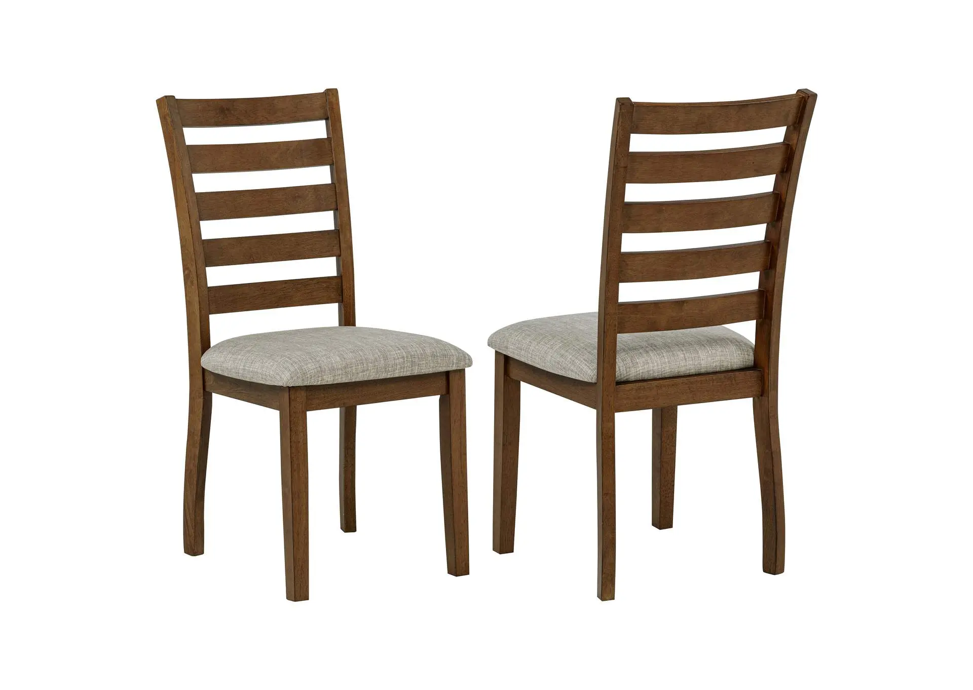 Atwood Wood Dining Side Chair Upholstered Seat Warm Brown