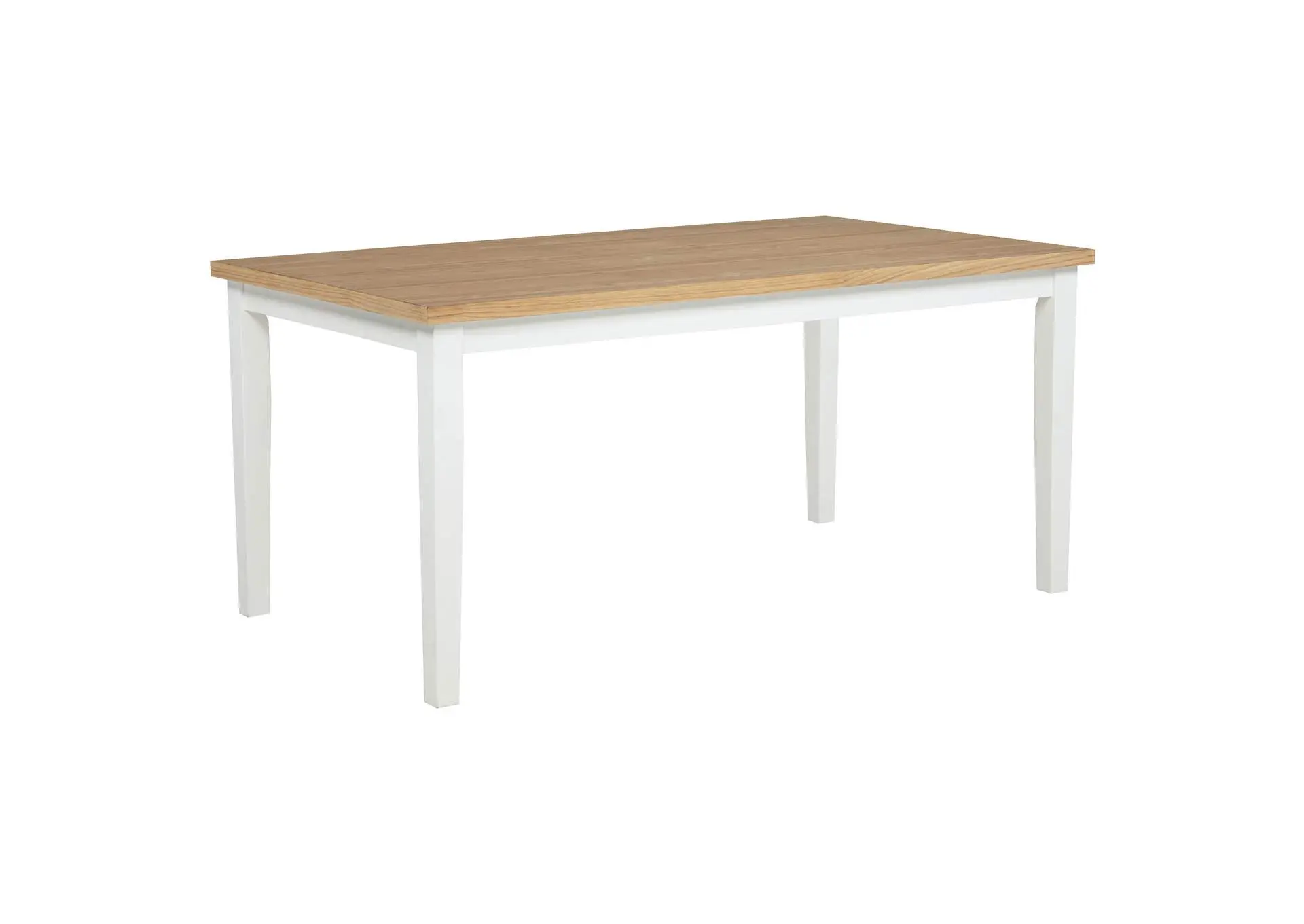 Andrews 66-inch Rectangular Dining Table Light Ash and White
