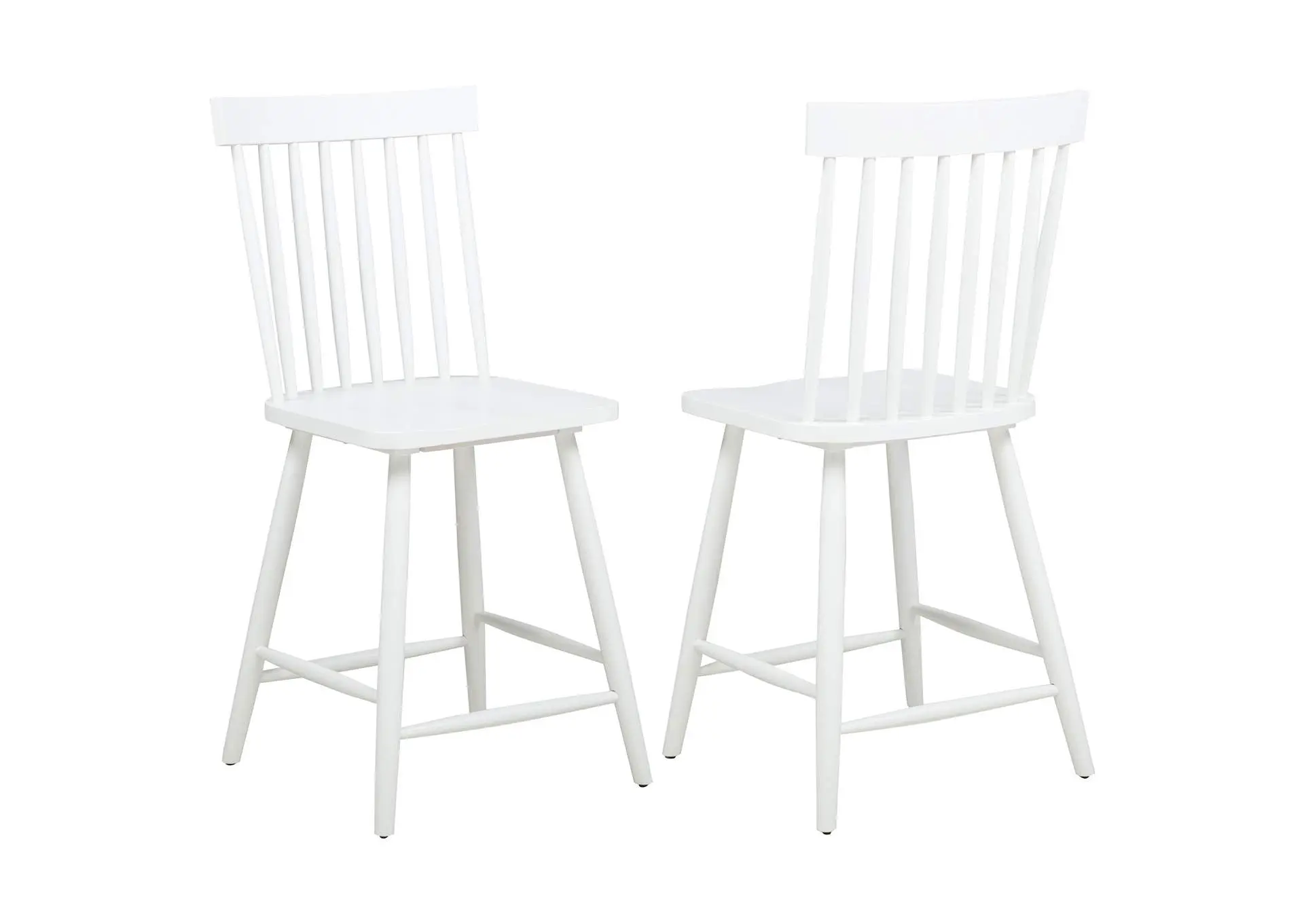 Andrews Windsor Counter Height Dining Side Chair White (Set of 2)