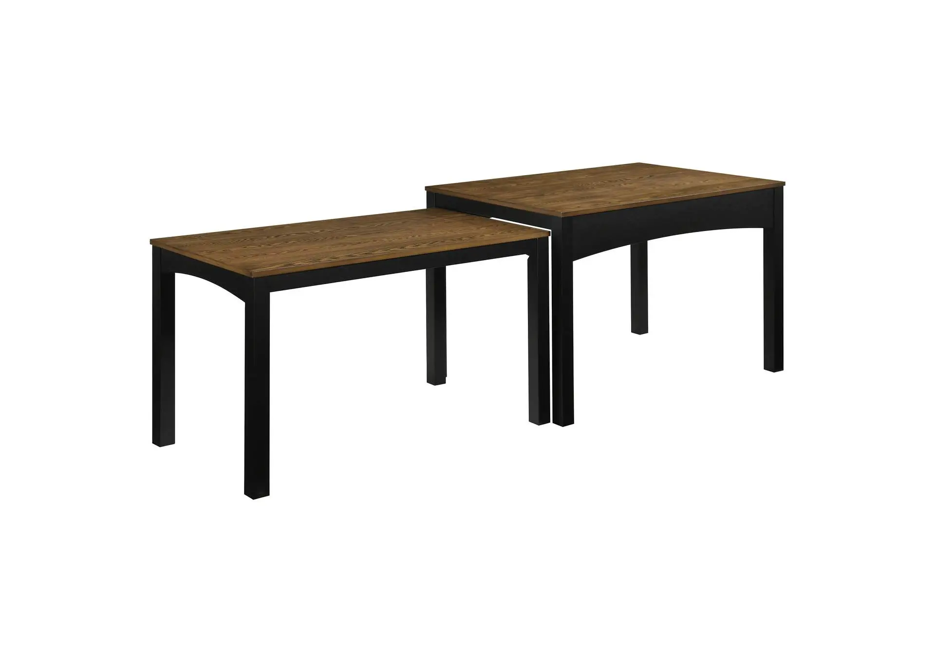 Sykes 47-inch 2-piece Nesting Dining Table Brown and Black