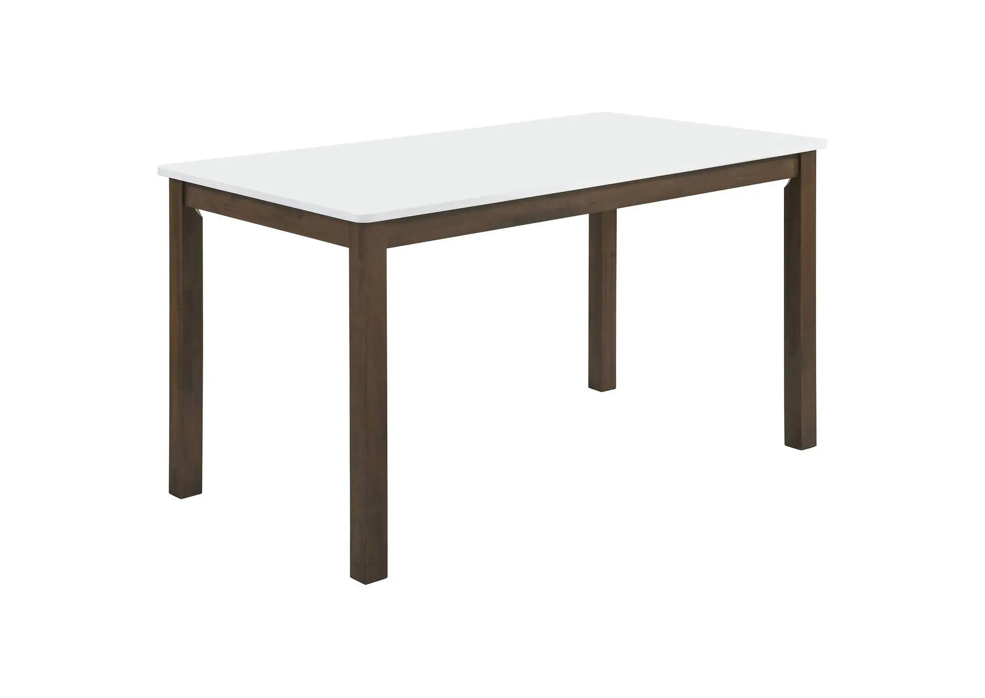 Merrin 55-inch Rectangular Dining Table White and Walnut