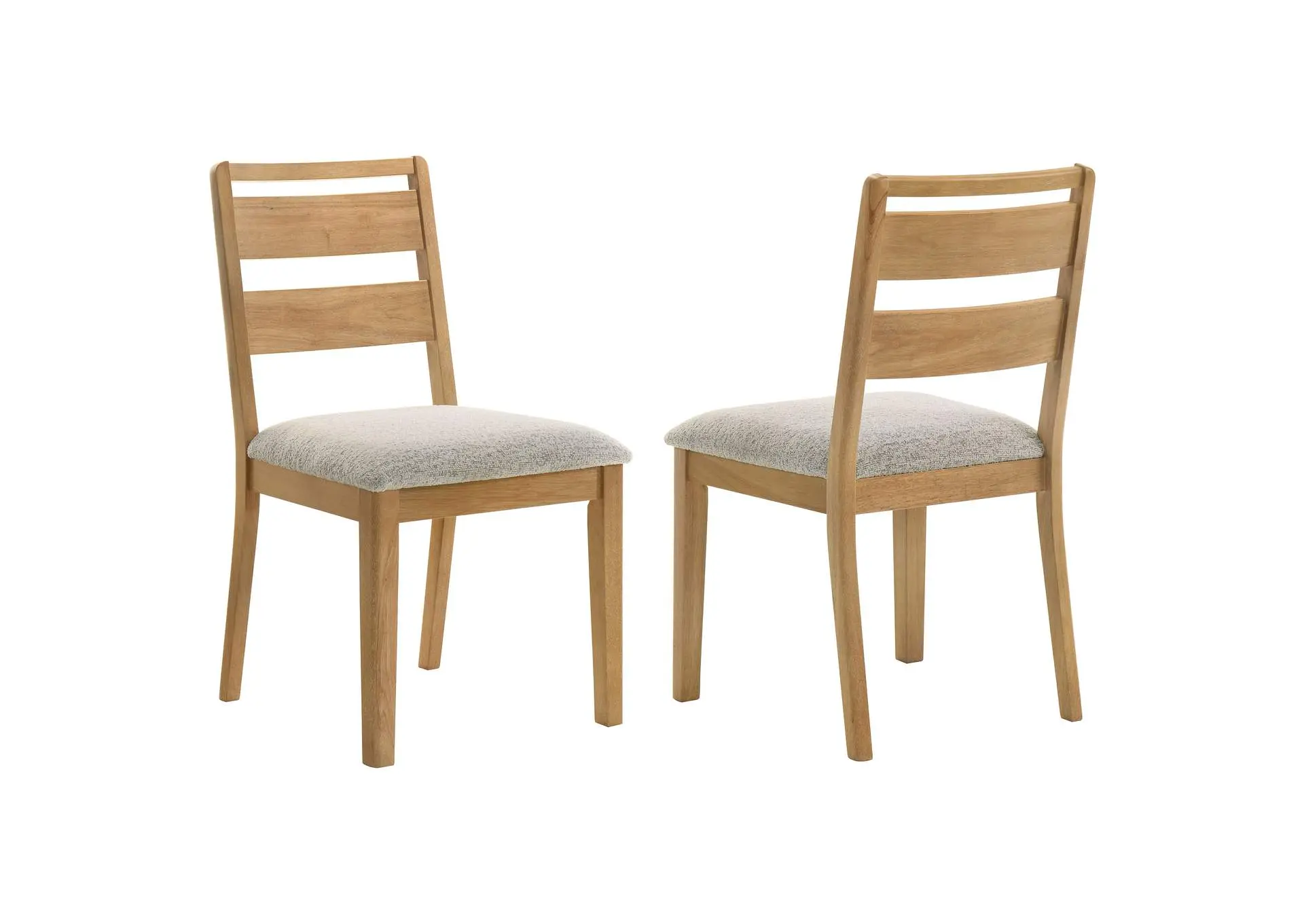 Duncan Ladder Back Dining Side Chair Washed Oak (Set of 2)
