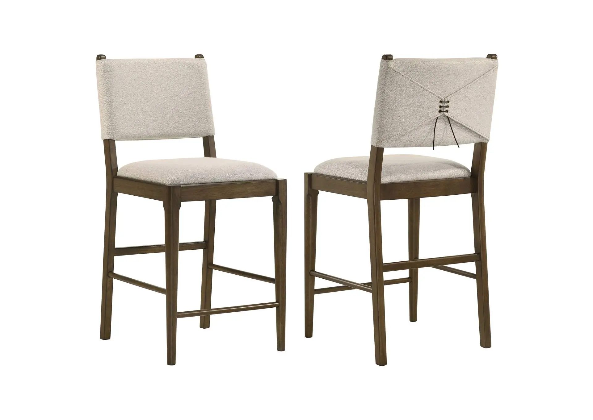 Ottowa Upholstered Counter Side Chair Brown (Set of 2)
