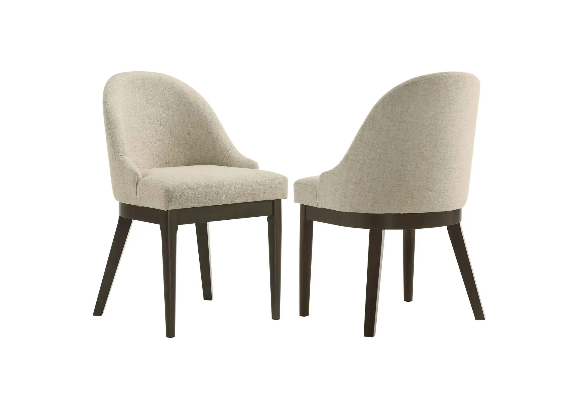 Reseda Upholstered Dining Side Chair Beige (Set of 2)