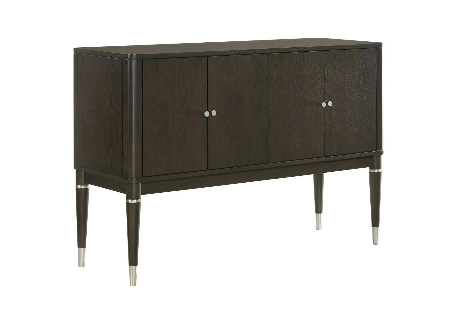 Reseda 4-door Dining Sideboard Server with Shelves Ash Brown