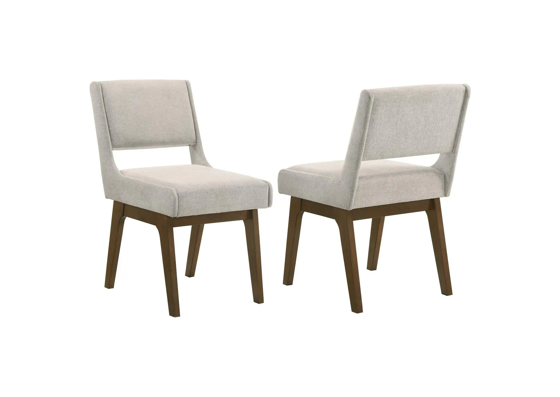 Galindo Upholstered Dining Side Chair Light Grey (Set of 2)
