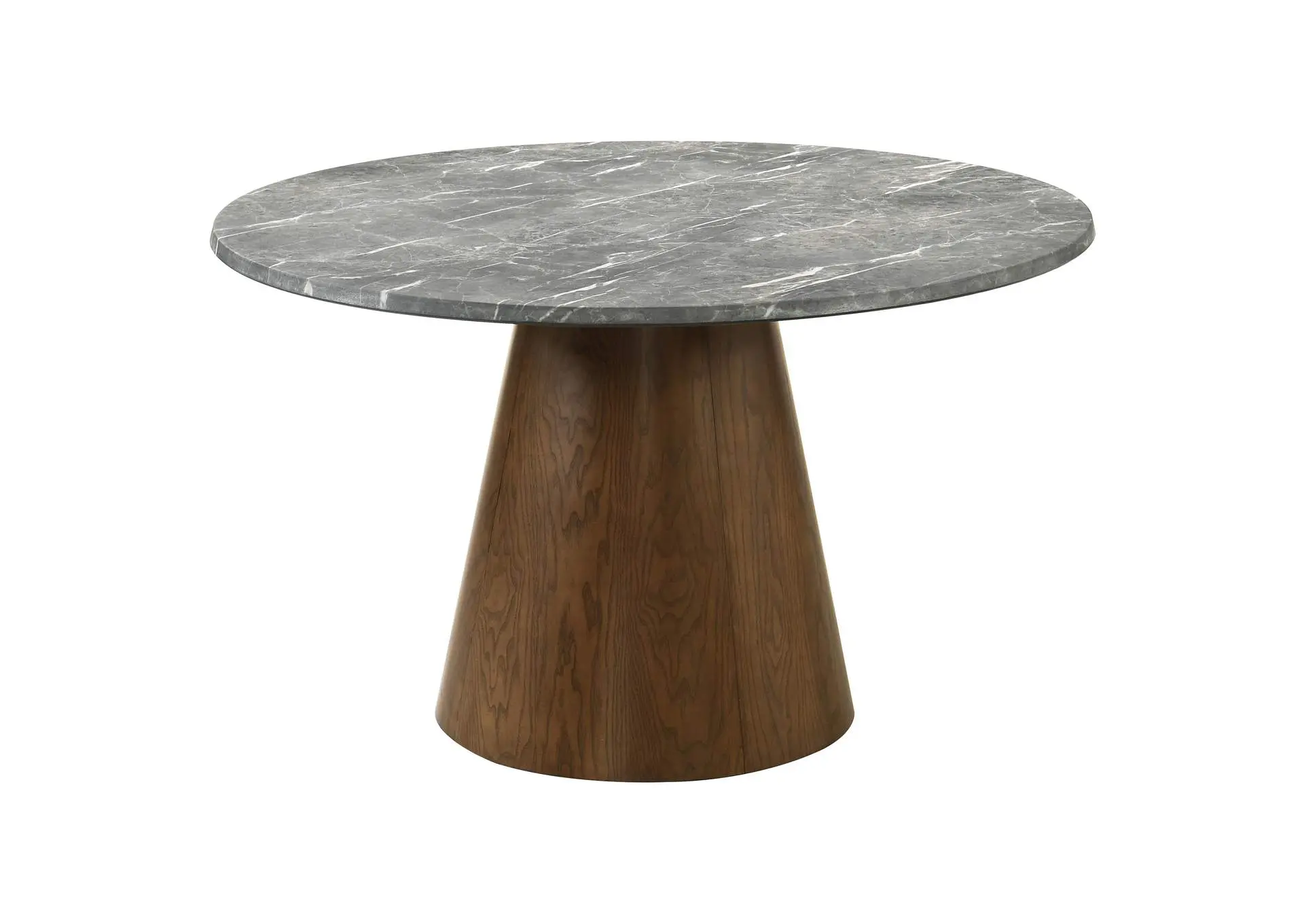 Franklin 50-inch Round Dining Table Grey and Dark Oak