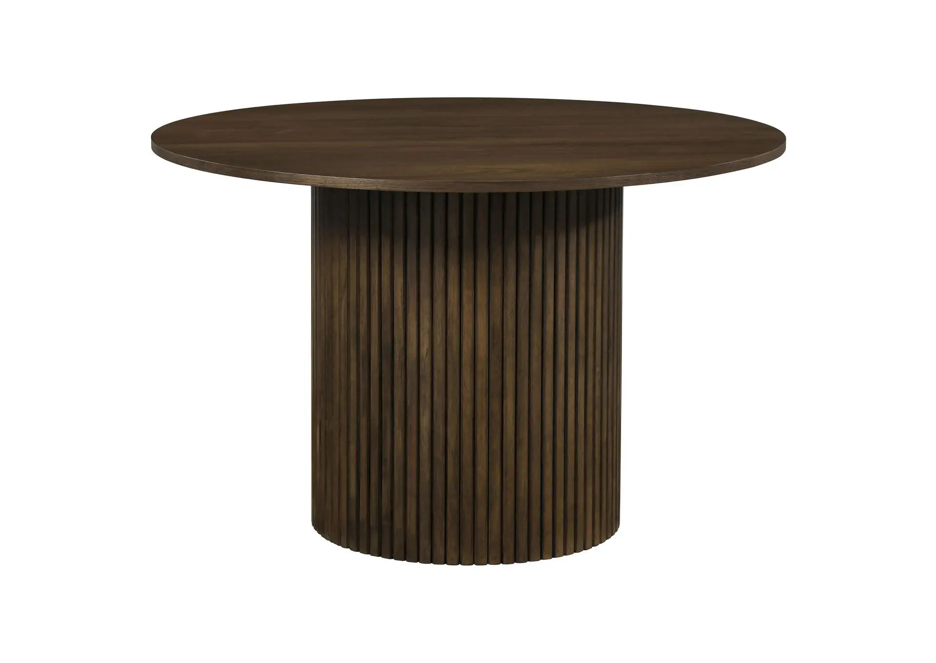 Hamlyn 47-inch Round Wood Dining Room Table Walnut