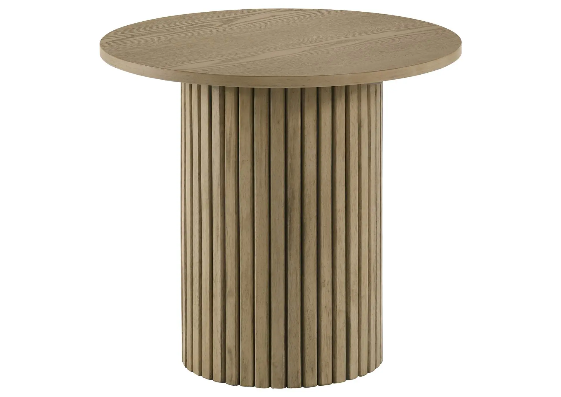 Hamlyn 43-inch Round Wood Counter Height Dining Table Natural Oak