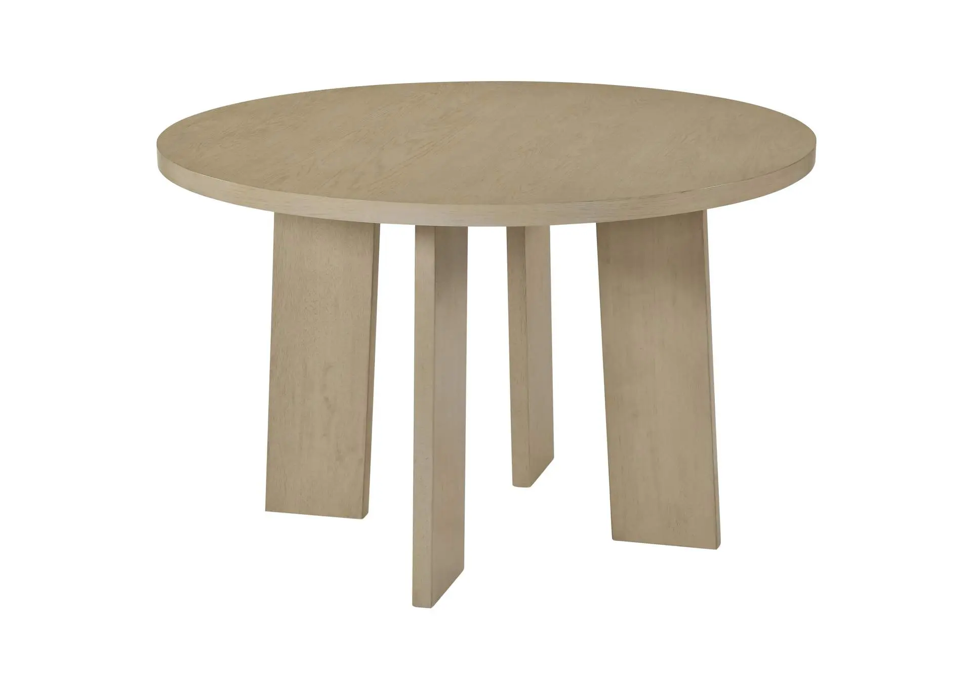 Strouse 47-inch Round Wood Dining Room Table Natural Oak