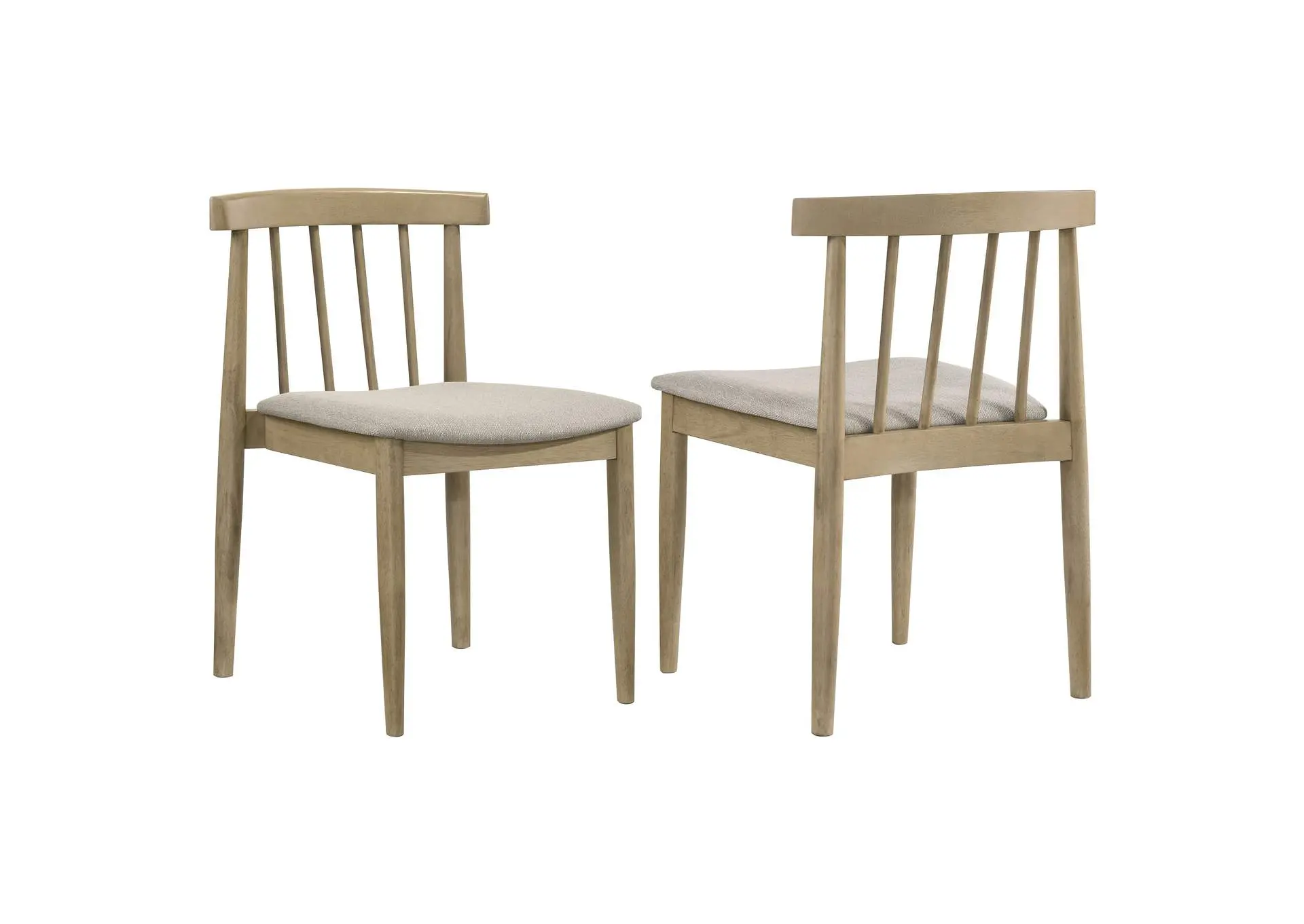 Cullen Dining Side Chair Upholstered Seat Natural Oak (Set of 2)