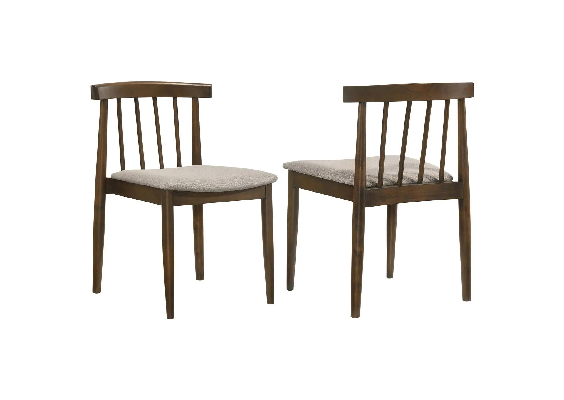 Cullen Dining Side Chair Upholstered Seat Walnut (Set of 2)