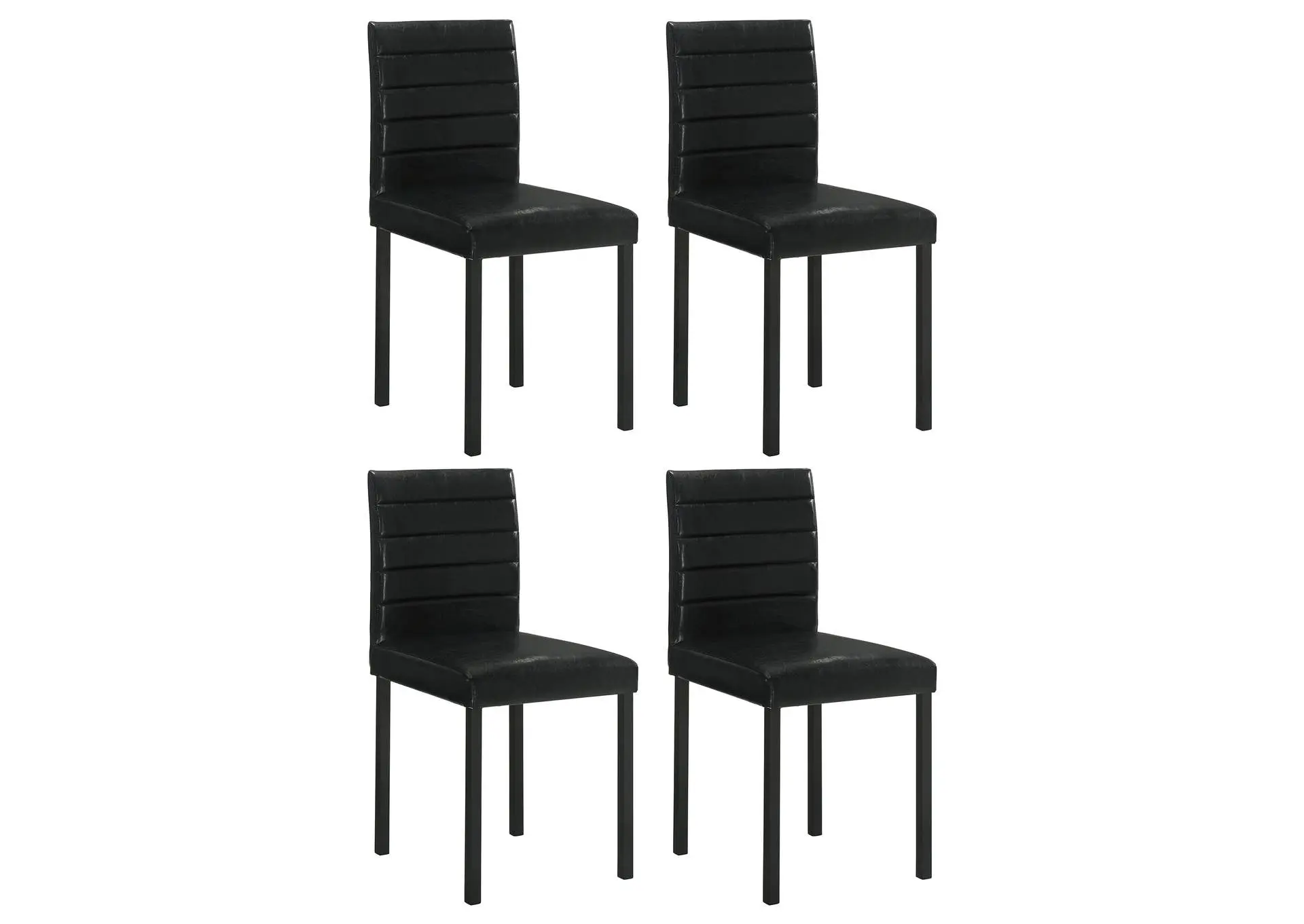Garza Upholstered Dining Side Chair Black (Set of 4)
