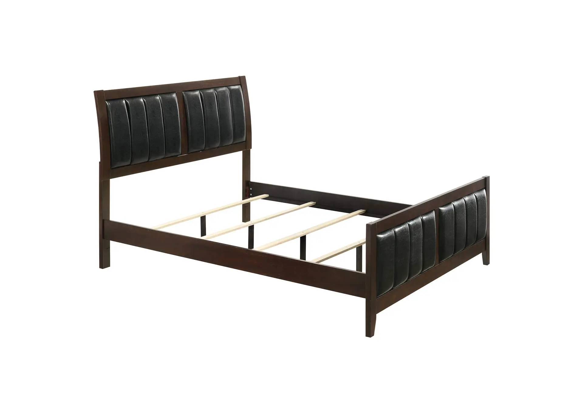 Carlton Wood Queen Panel Bed Cappuccino