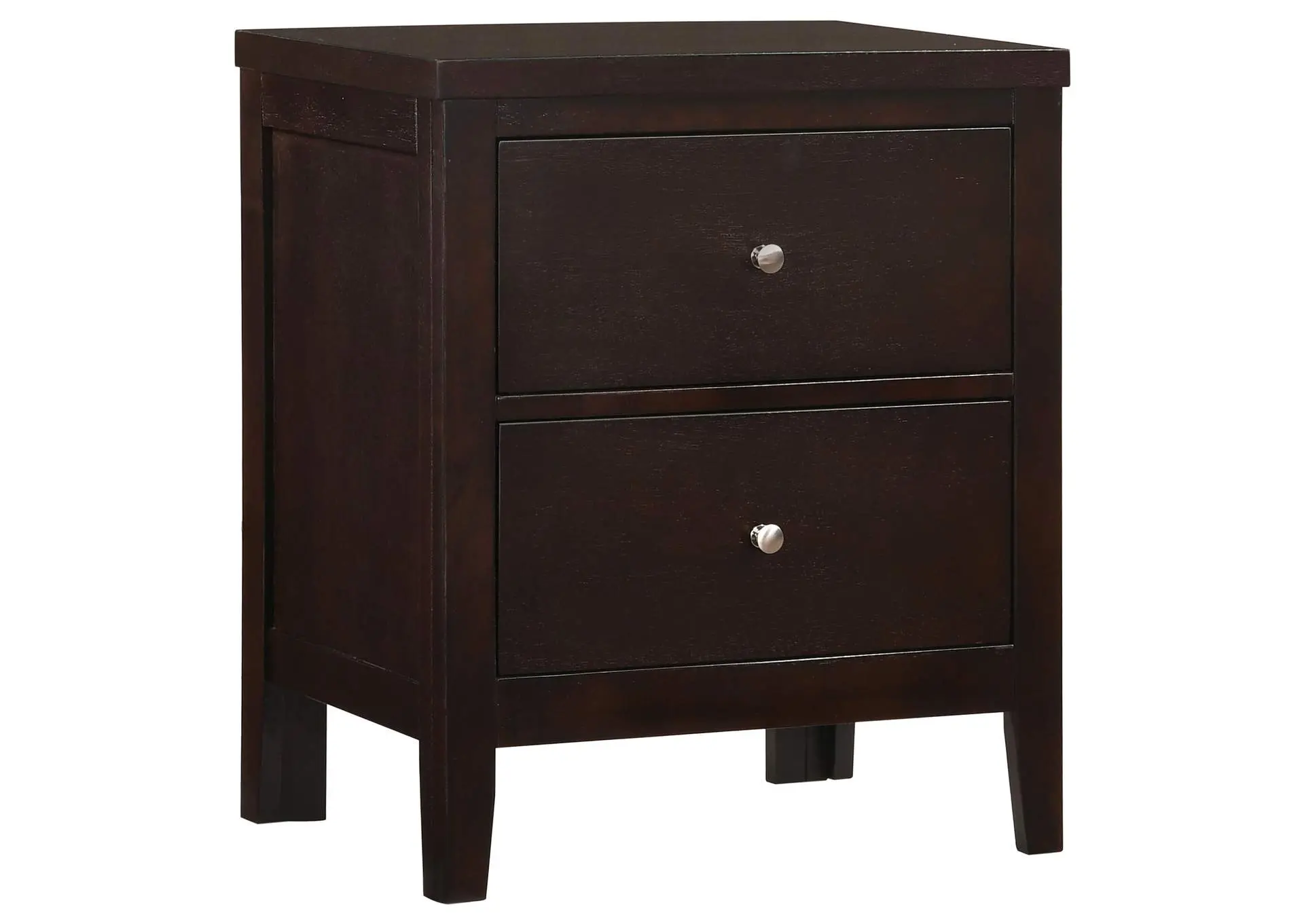 Carlton 2-drawer Nightstand Cappuccino